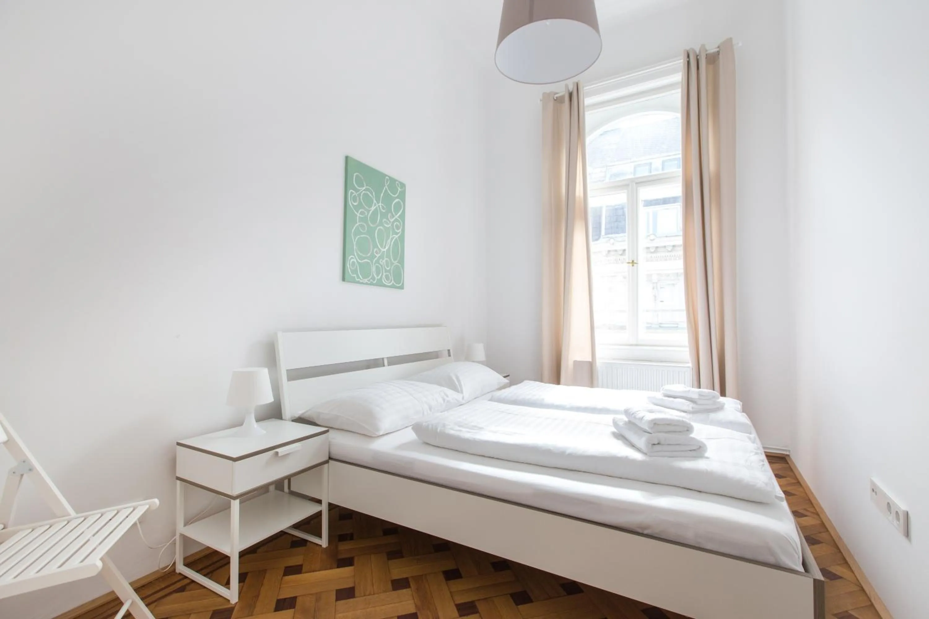 Bedroom, Bed in HeyMi Apartments in City Center