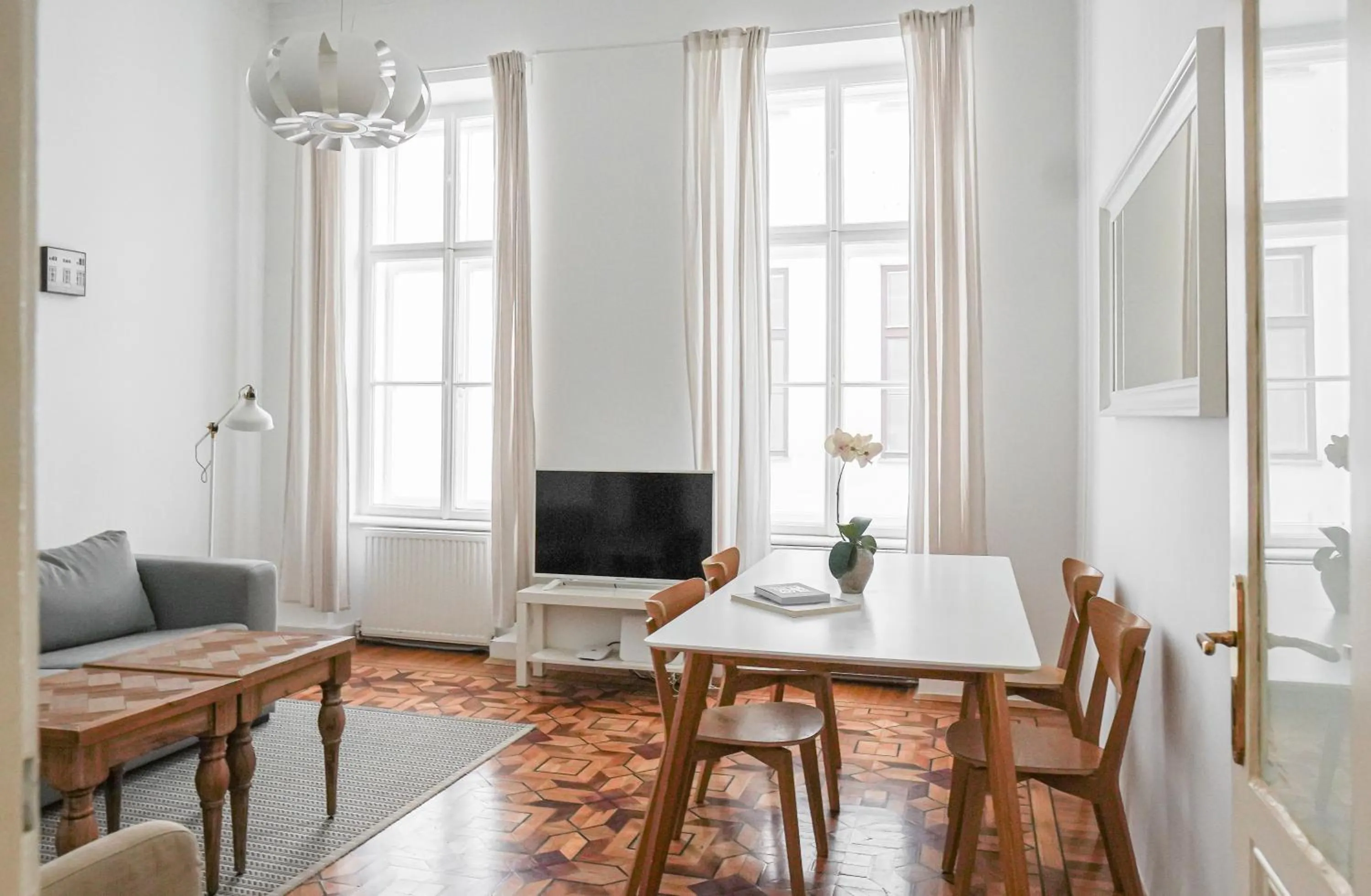 Living room in HeyMi Apartments in City Center