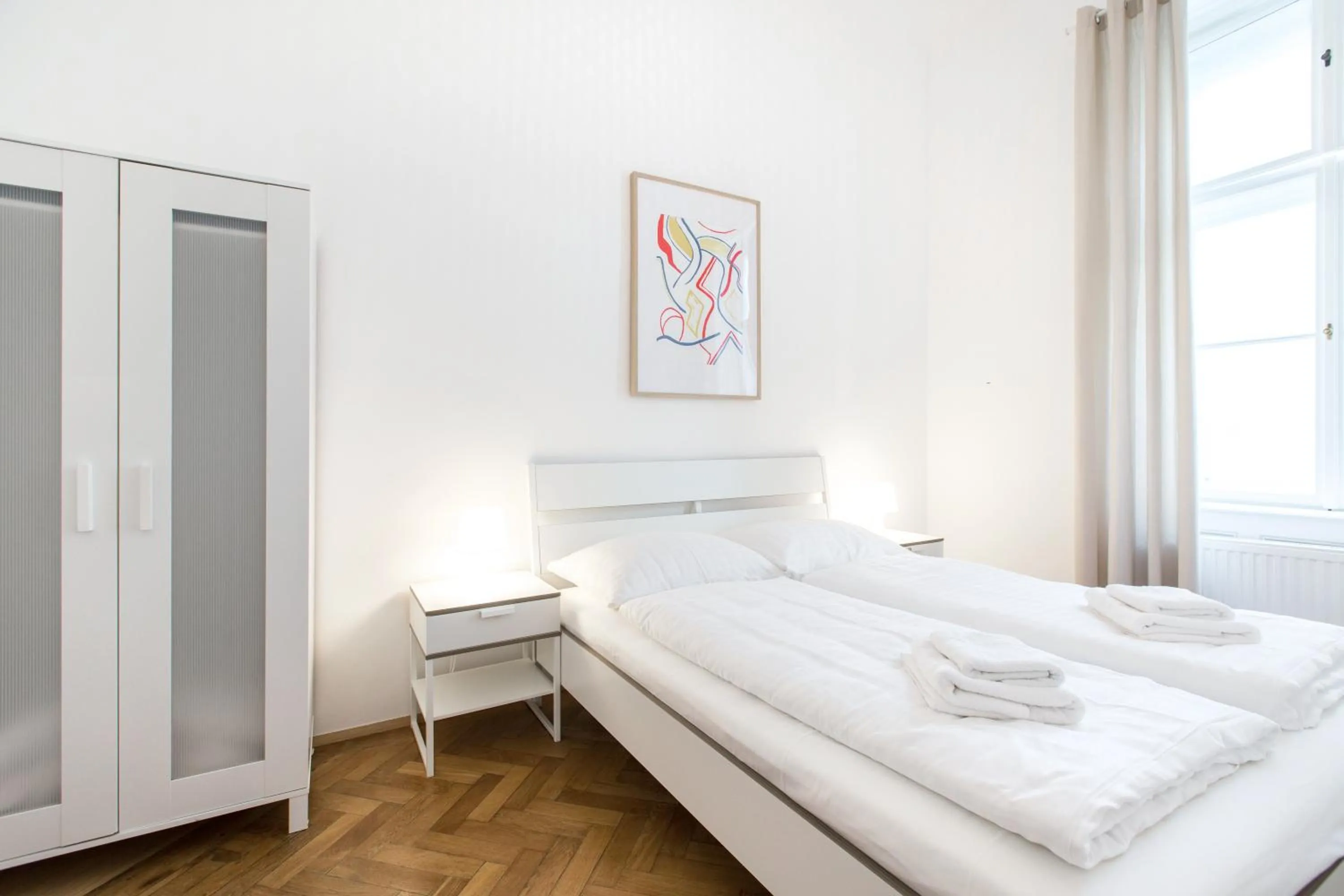 Bedroom, Bed in HeyMi Apartments in City Center