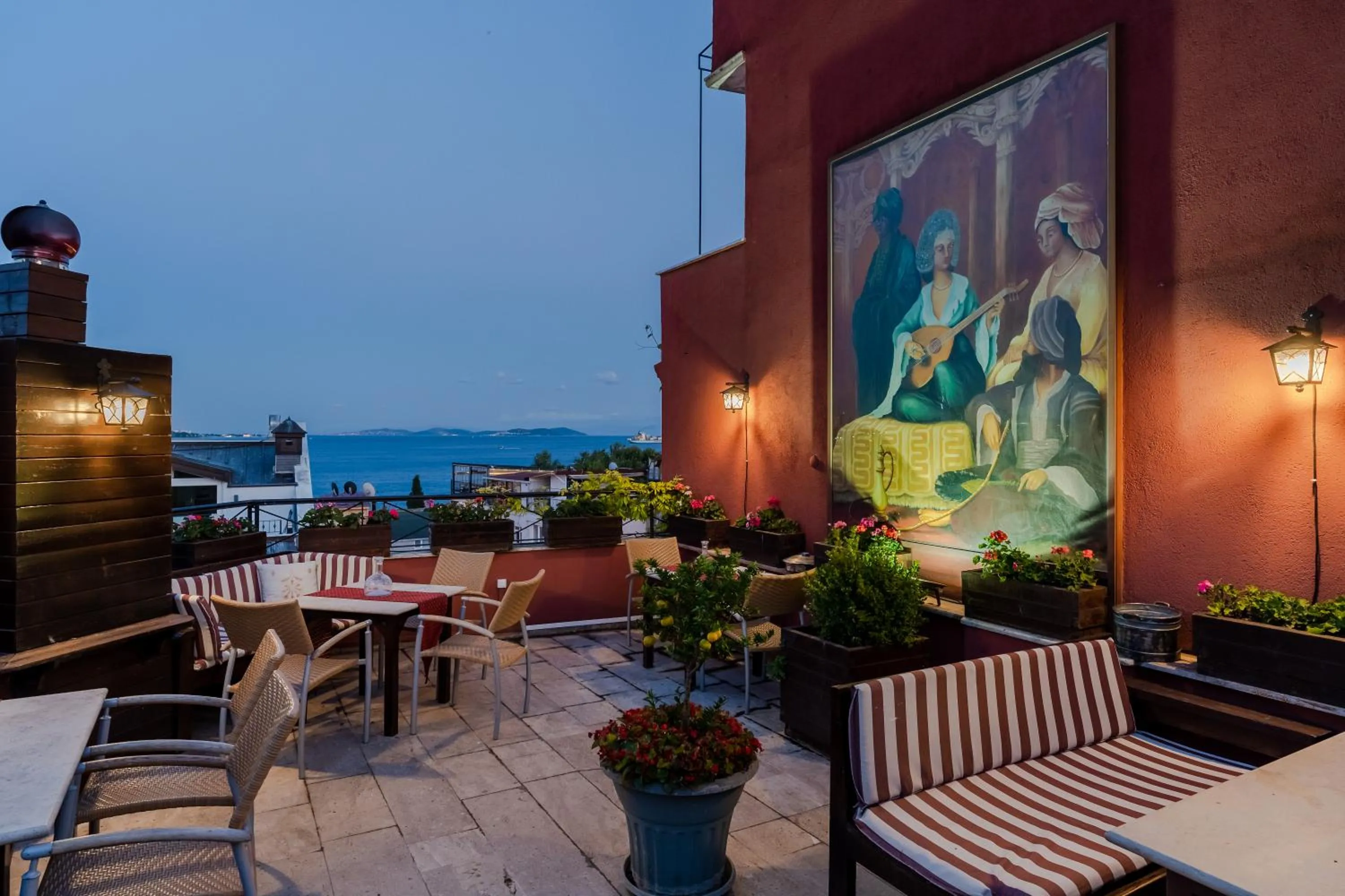 Patio in Şebnem Hotel