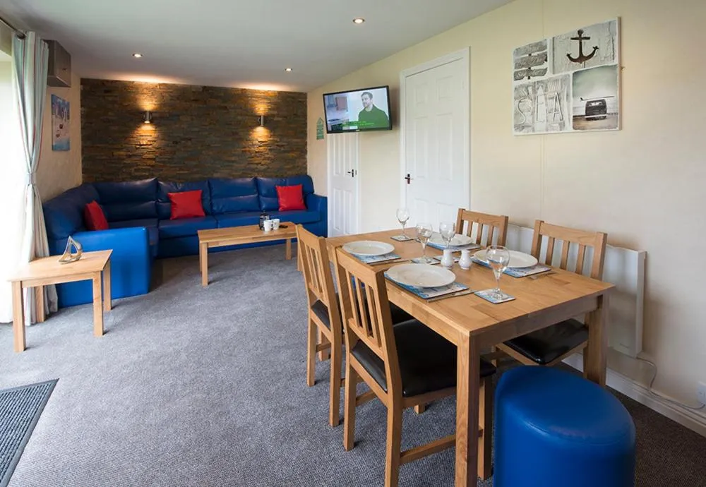 Living room in Sandy Glade Holiday Park