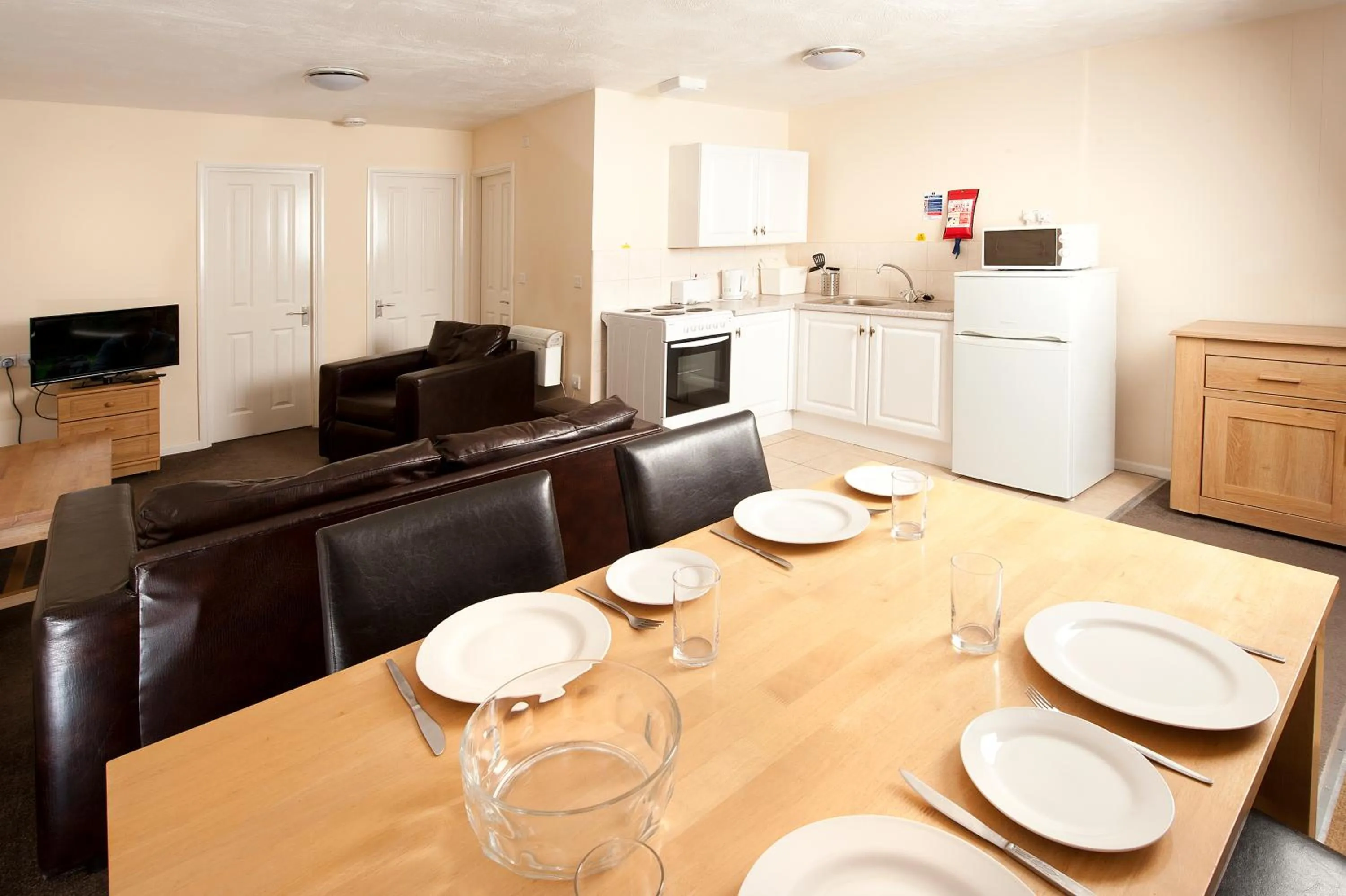 Living room in Sandy Glade Holiday Park