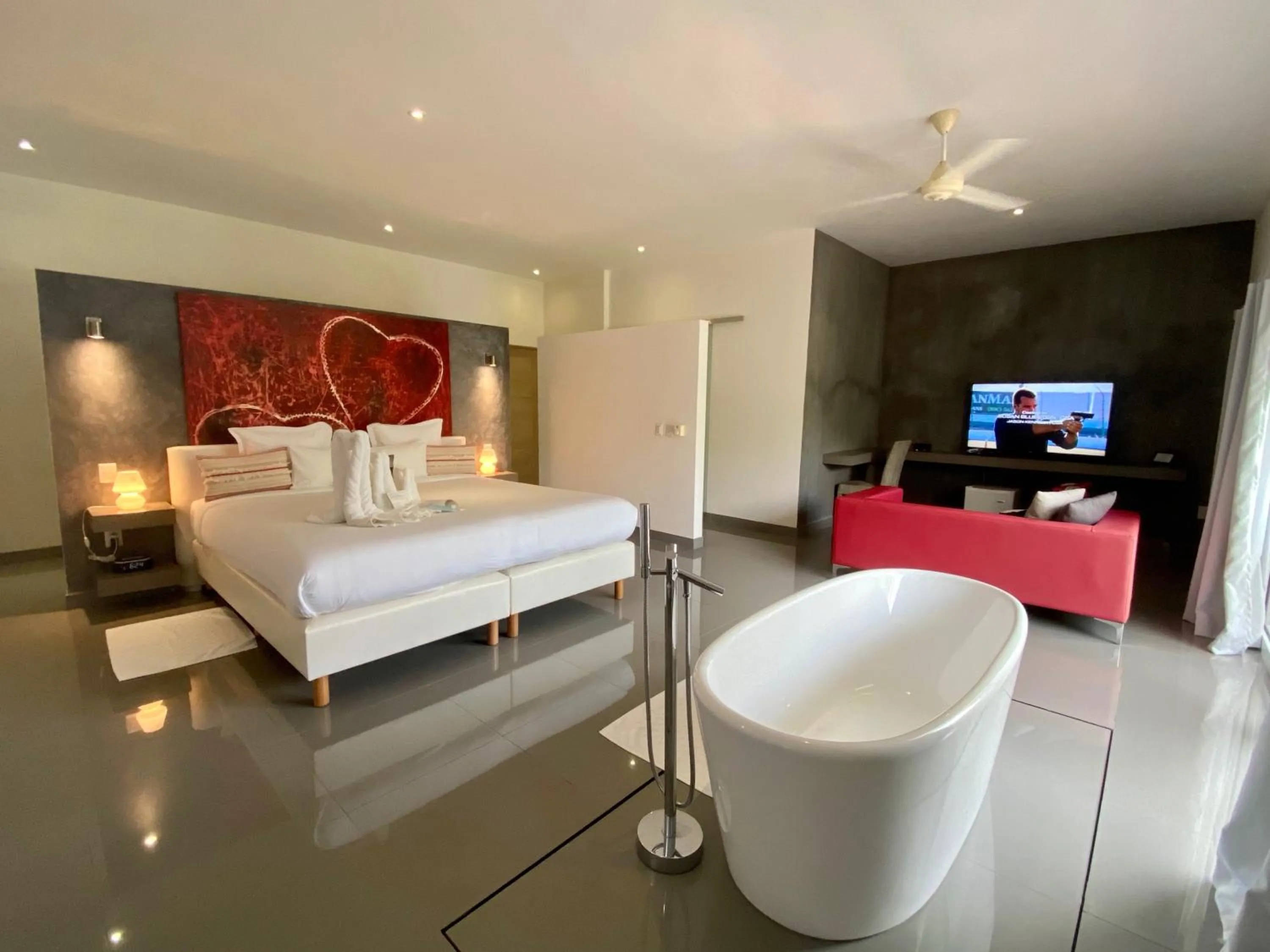 Bed in CASA-22 Luxury Boutique Hotel