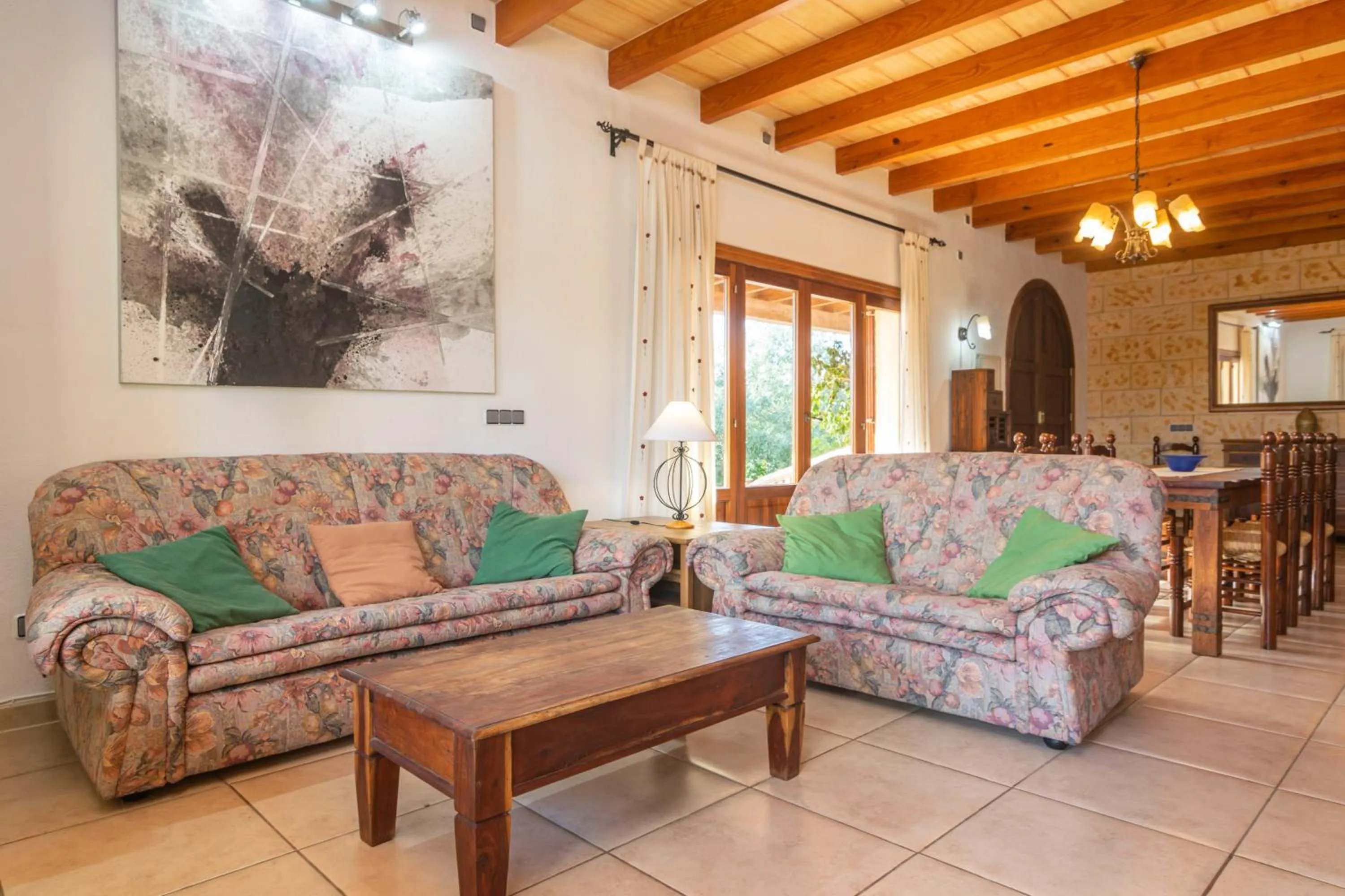 Living room in Ca'n Berguins