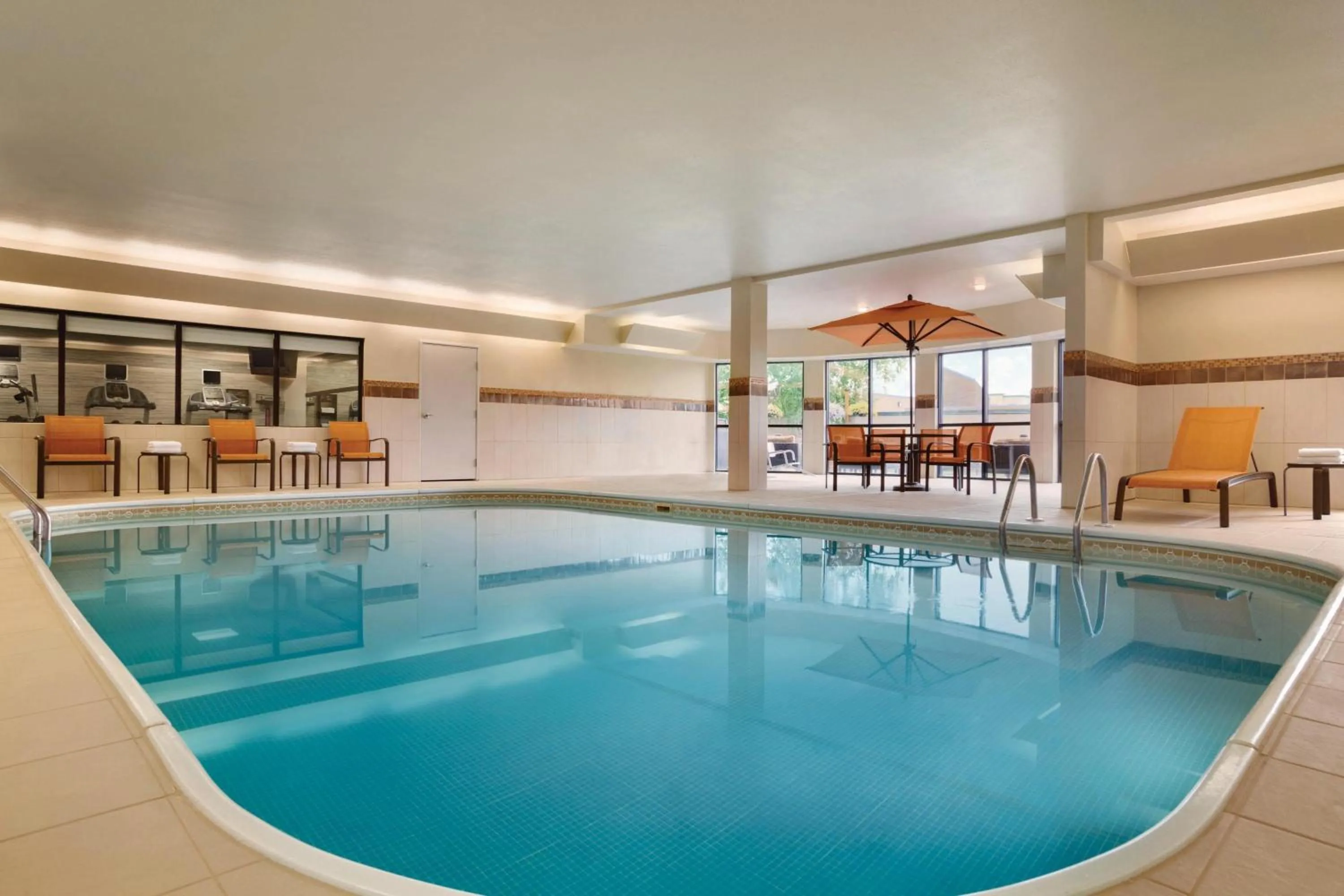 Swimming pool in Courtyard by Marriott Champaign