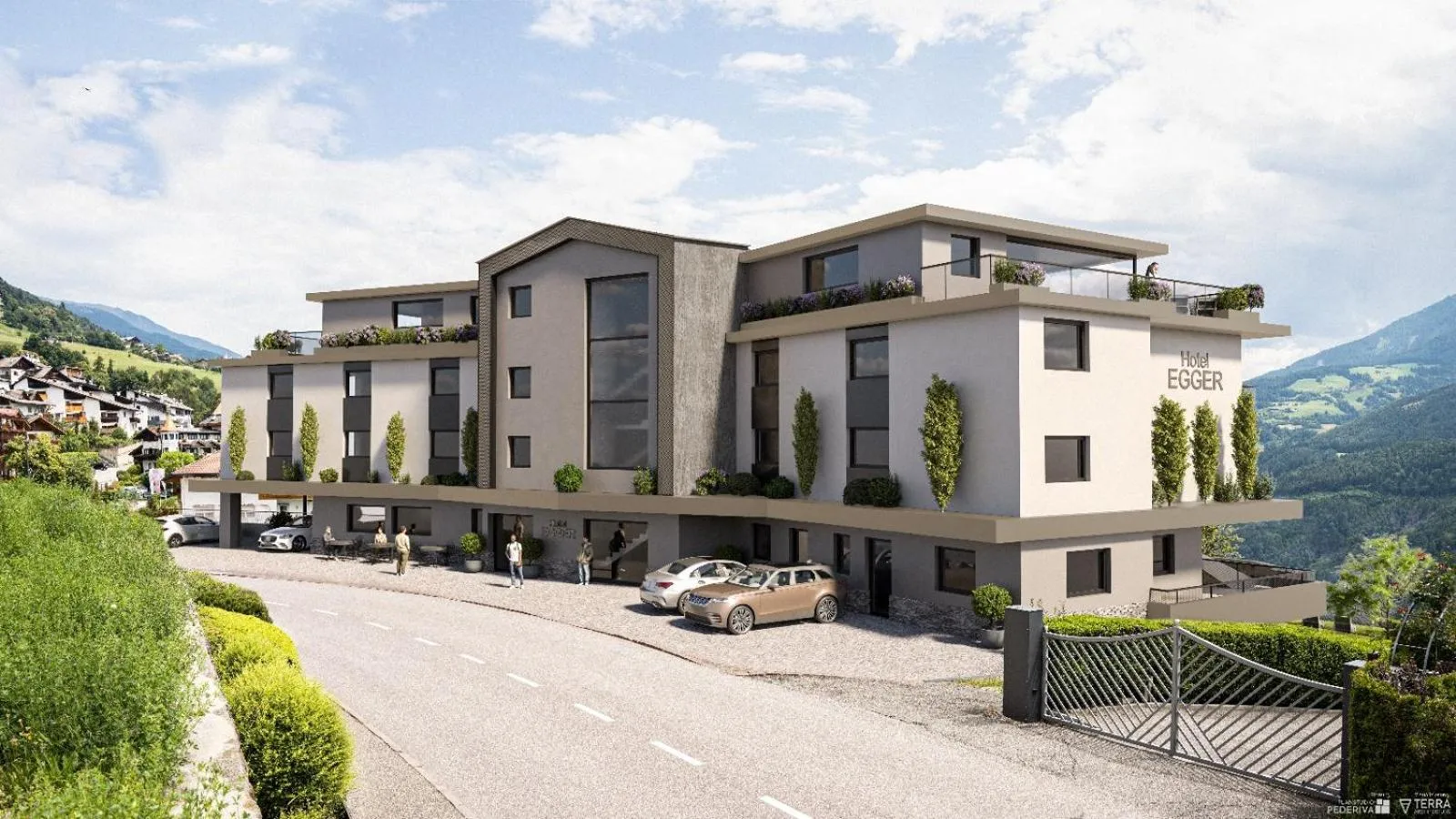 Property building in EGGER Apartments & Suites