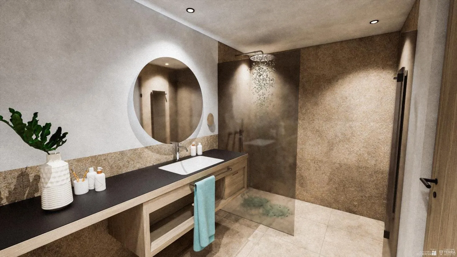 Bathroom in EGGER Apartments & Suites