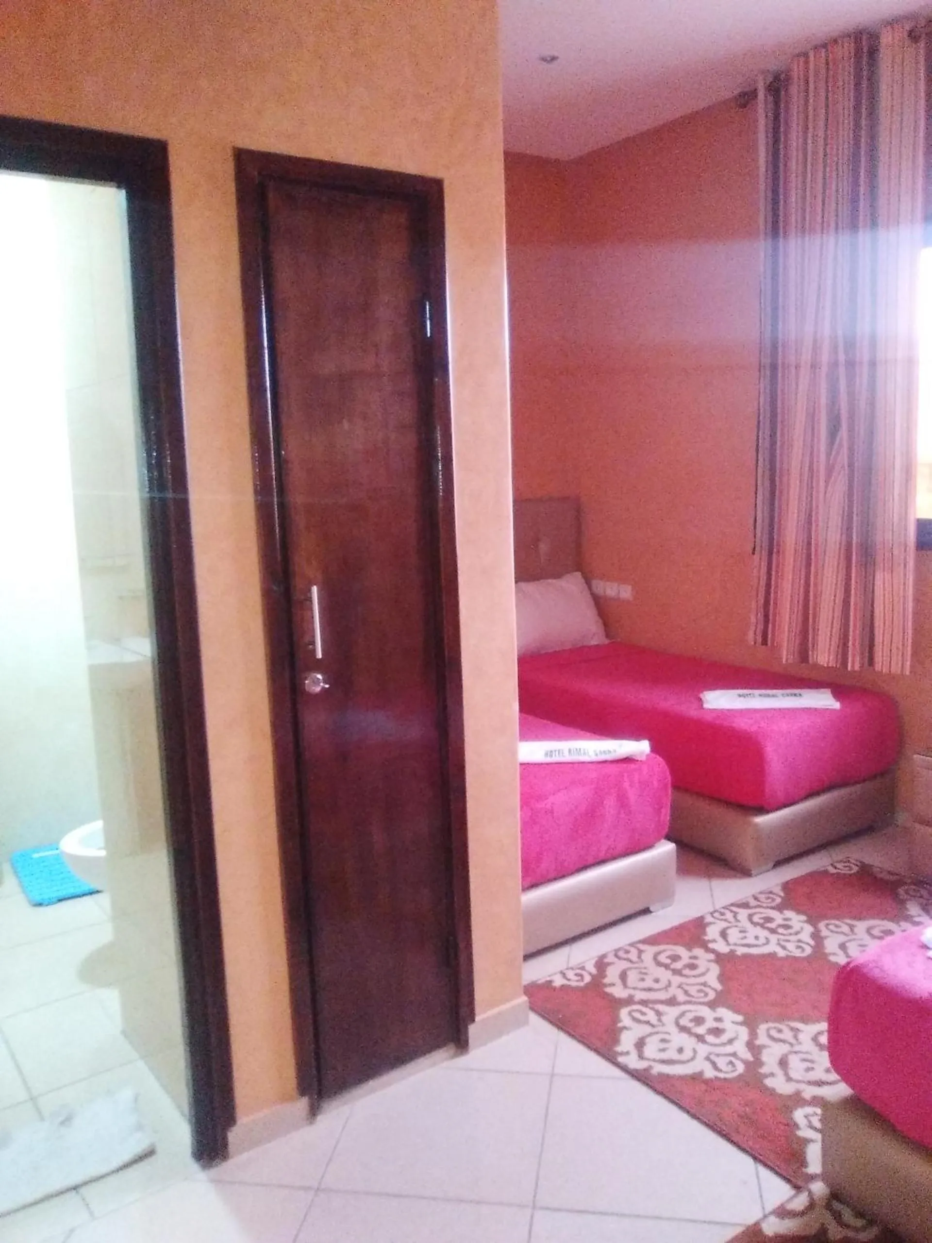 Bed in Hotel Rimal Sahara