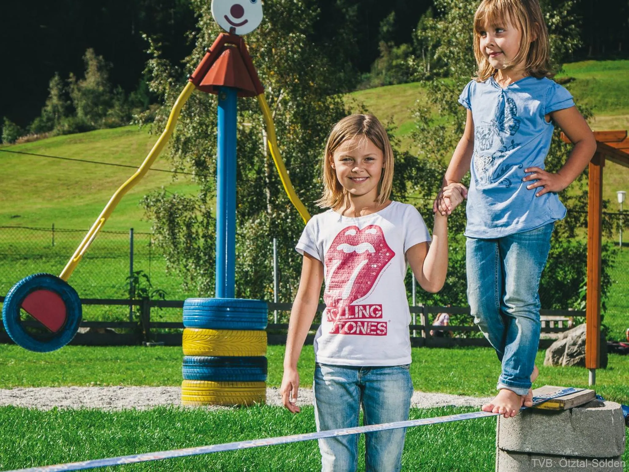 Family in first mountain Hotel Ötztal