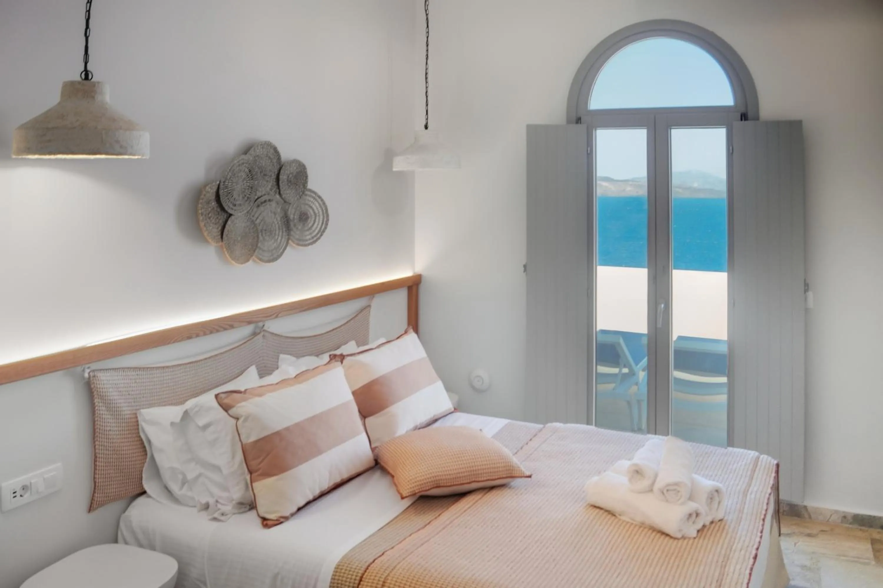 View (from property/room), Bed in Kokkinos Villas