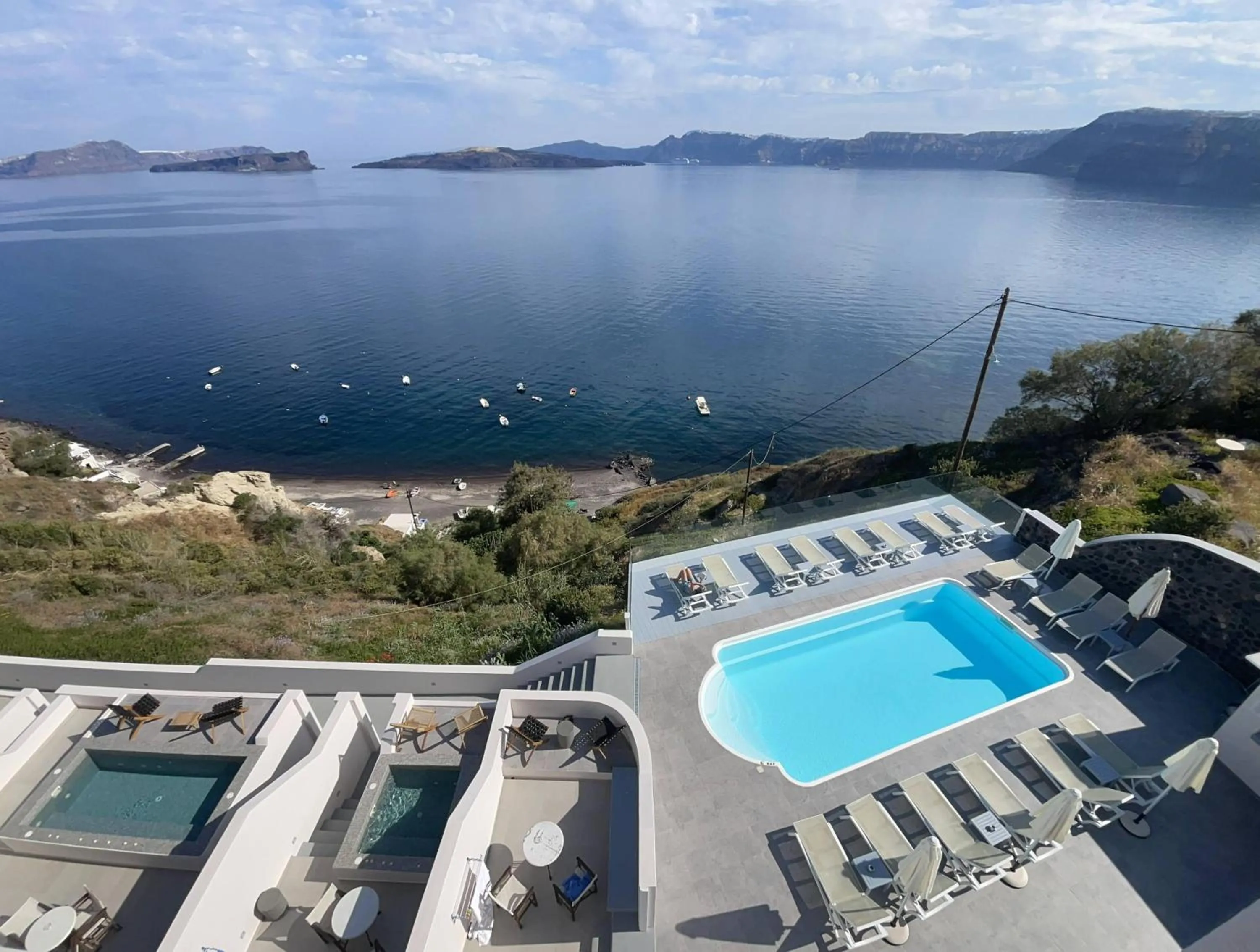 Pool view in Kokkinos Villas