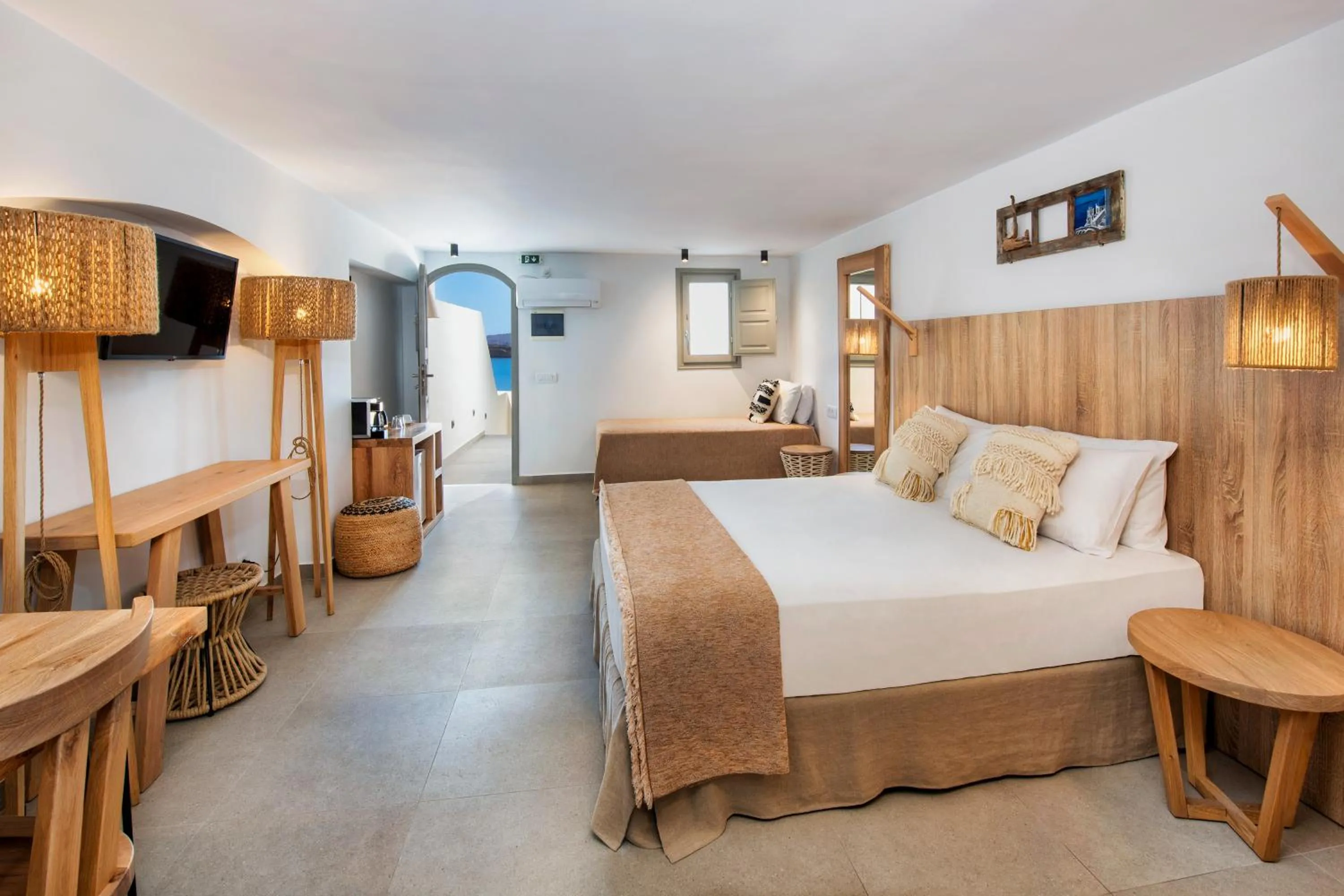 View (from property/room), Bed in Kokkinos Villas