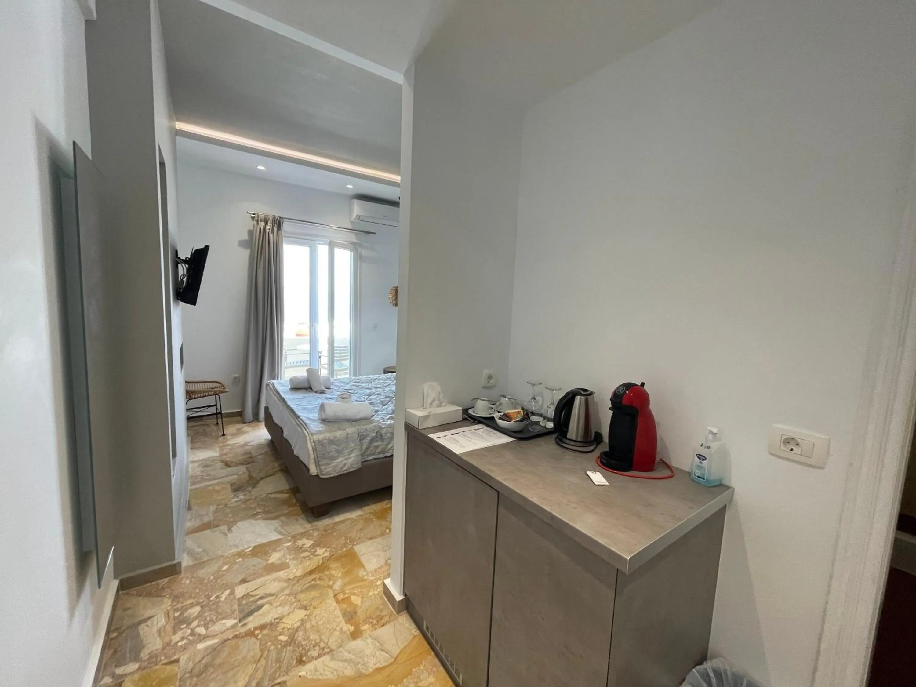 View (from property/room), Bed in Kokkinos Villas