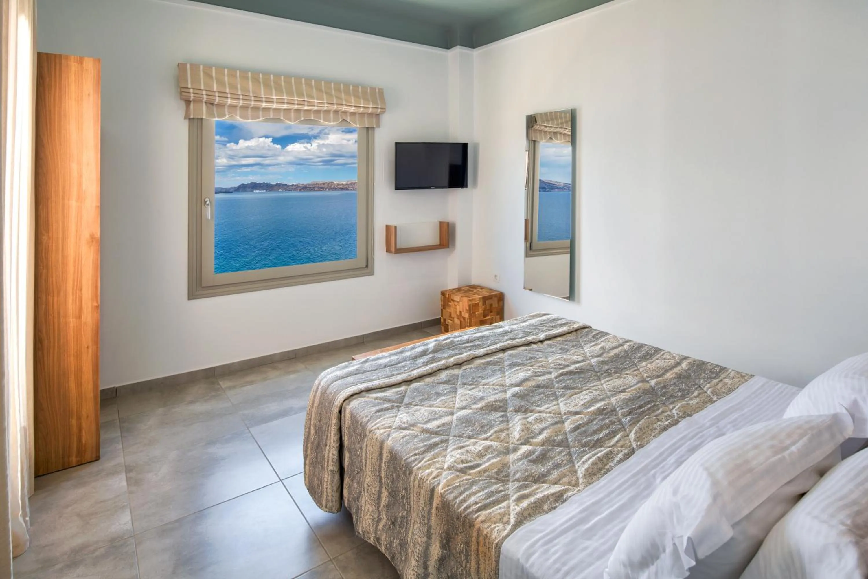 View (from property/room), Bed in Kokkinos Villas