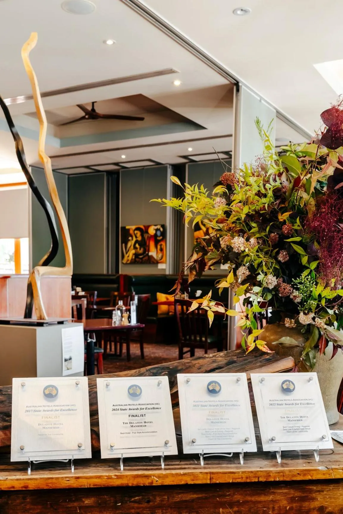 Restaurant/places to eat in Delatite Hotel