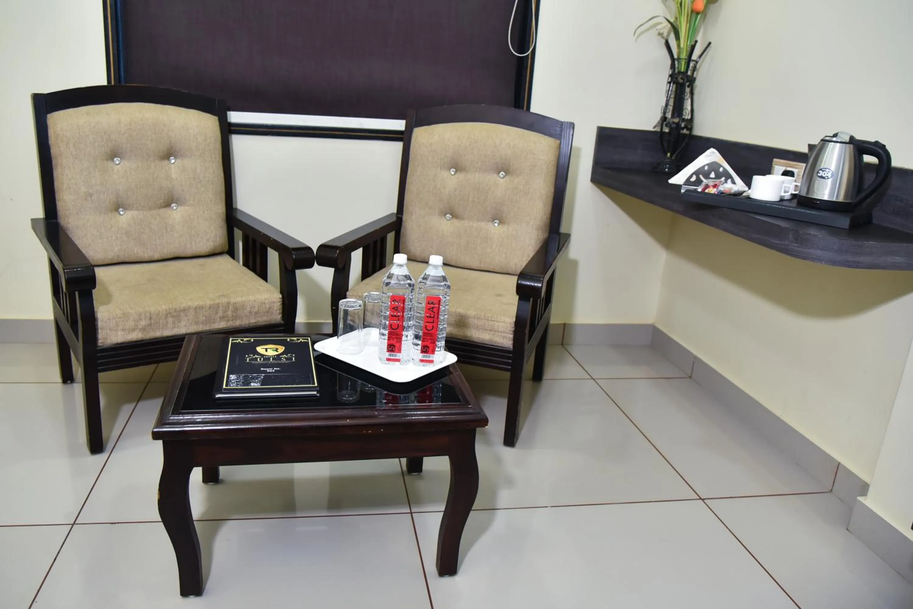 Seating area in Hotel Tulsi Residency