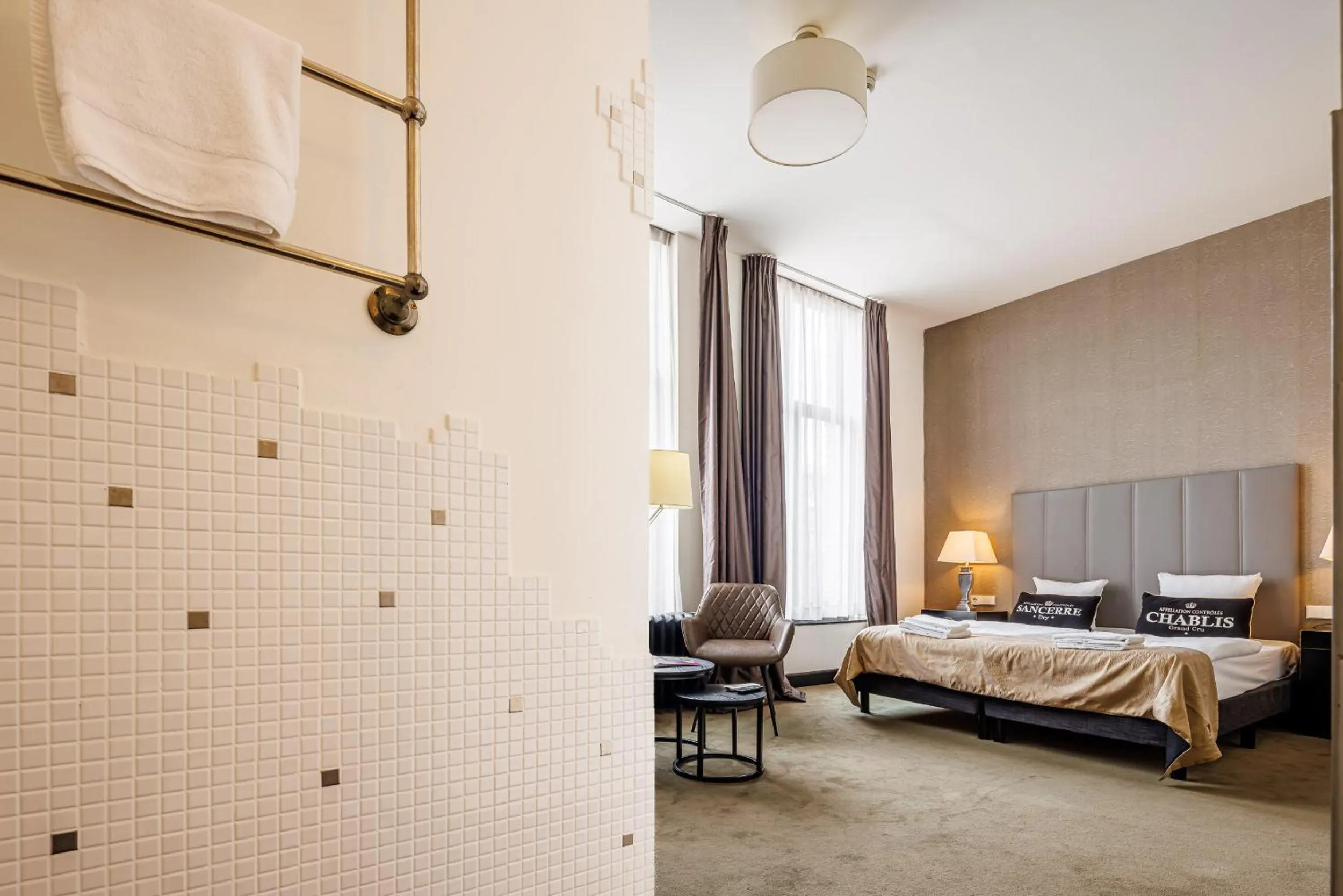 Bed in Grand Hotel Alkmaar