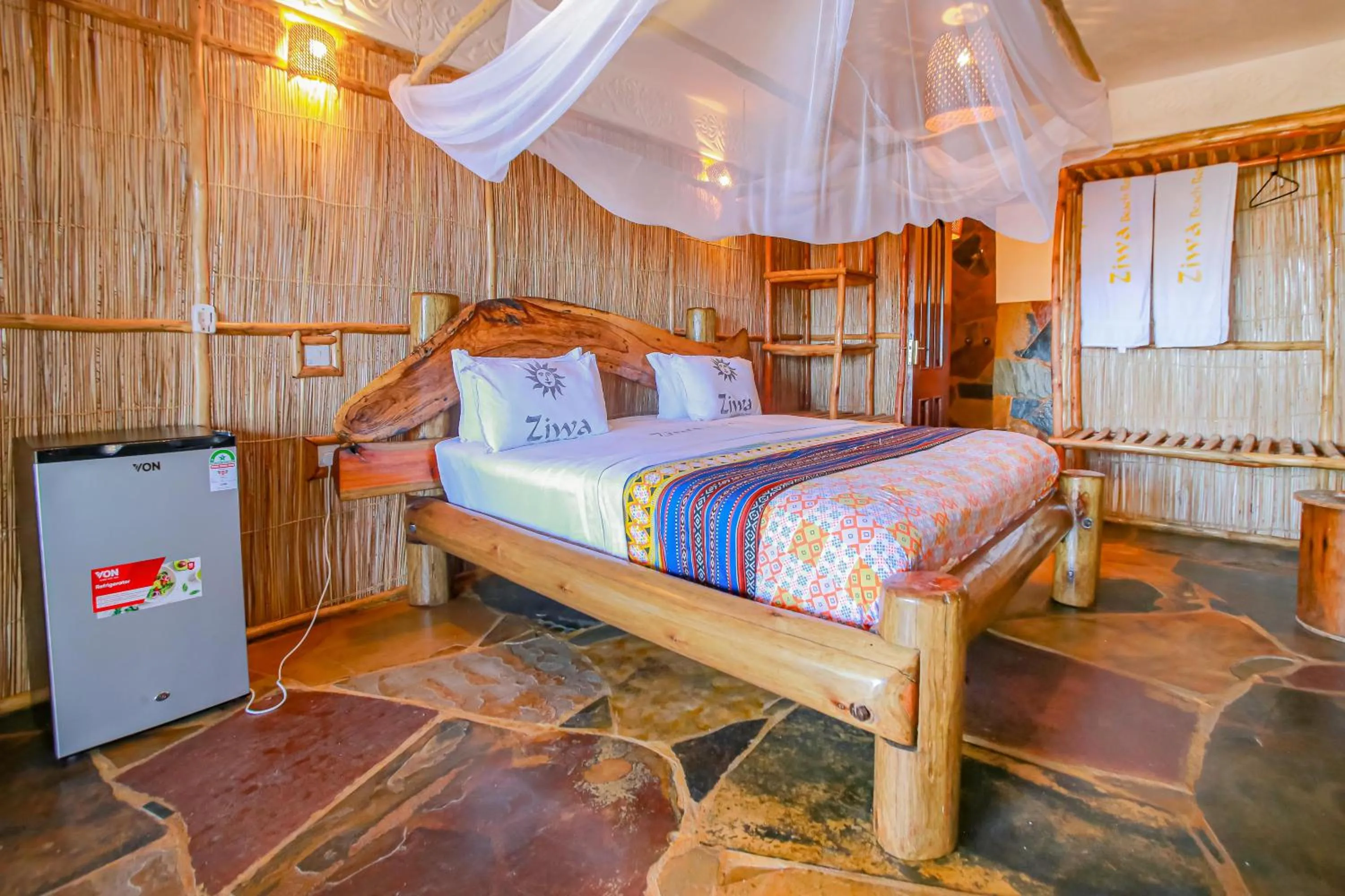 Bed in Ziwa Beach Resort