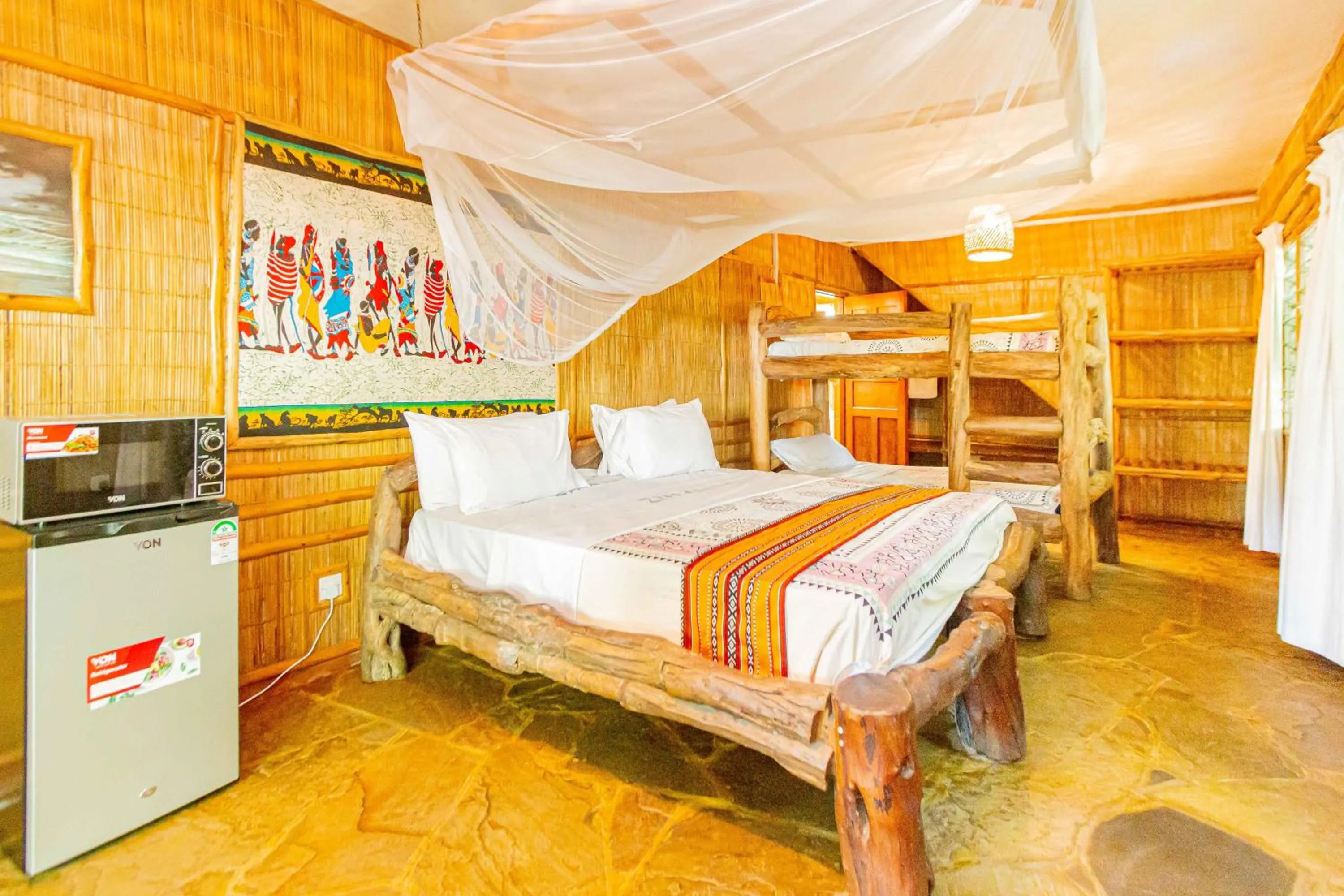 Bed in Ziwa Beach Resort
