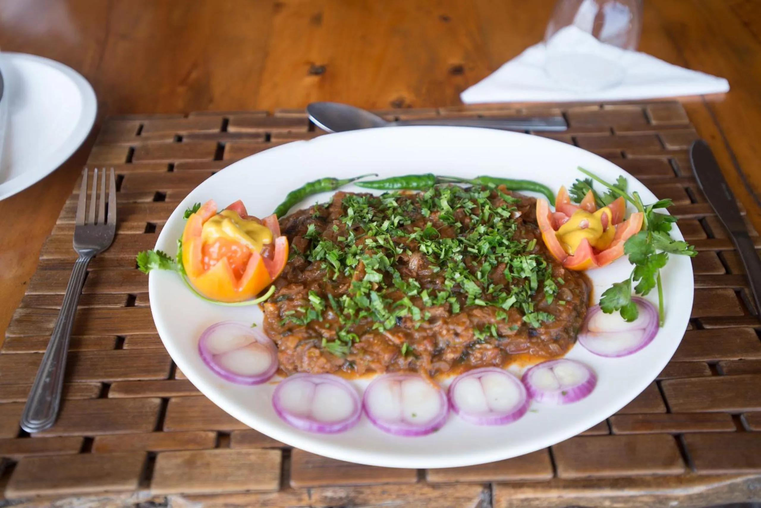 Food close-up in Ziwa Beach Resort