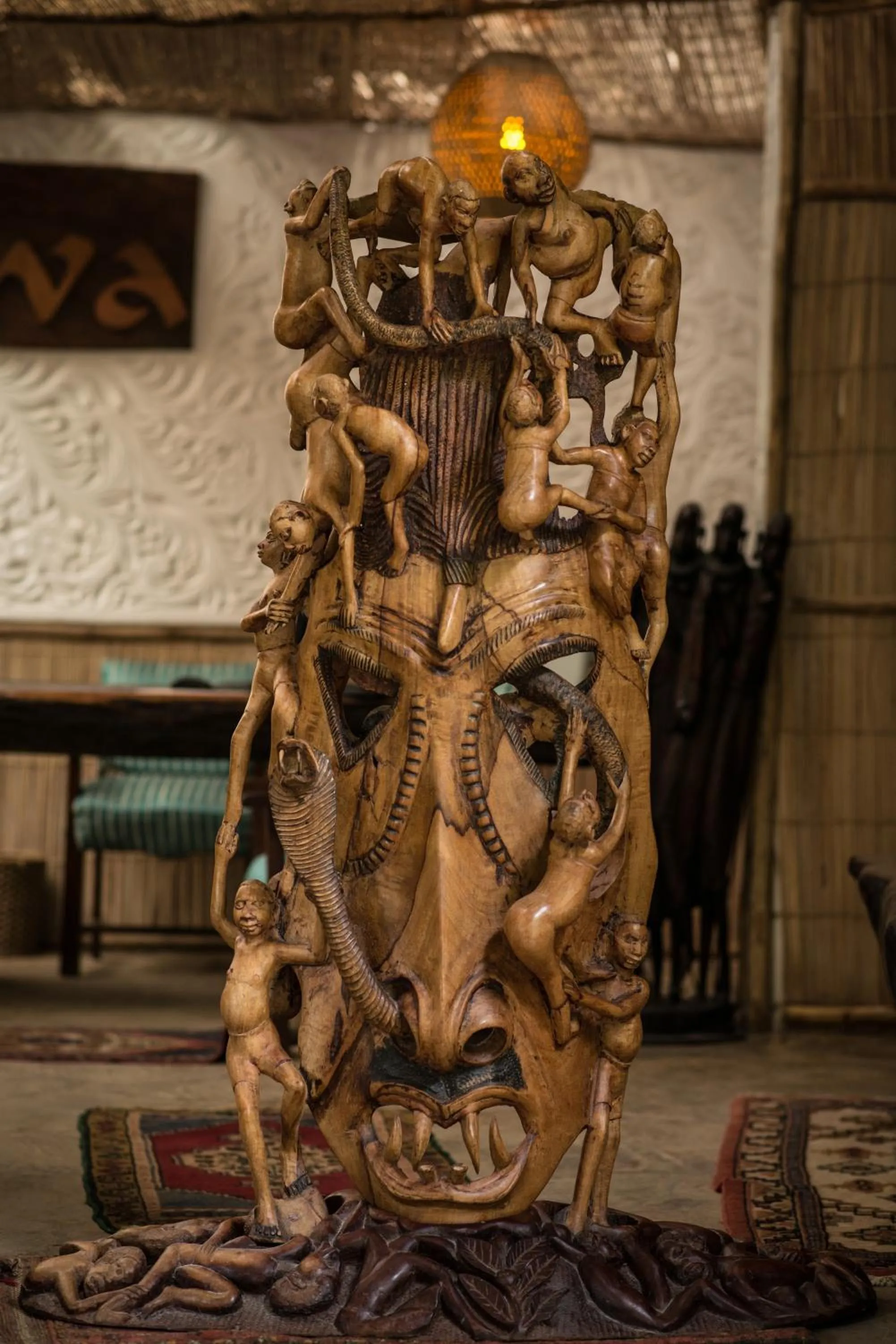 Decorative detail in Ziwa Beach Resort