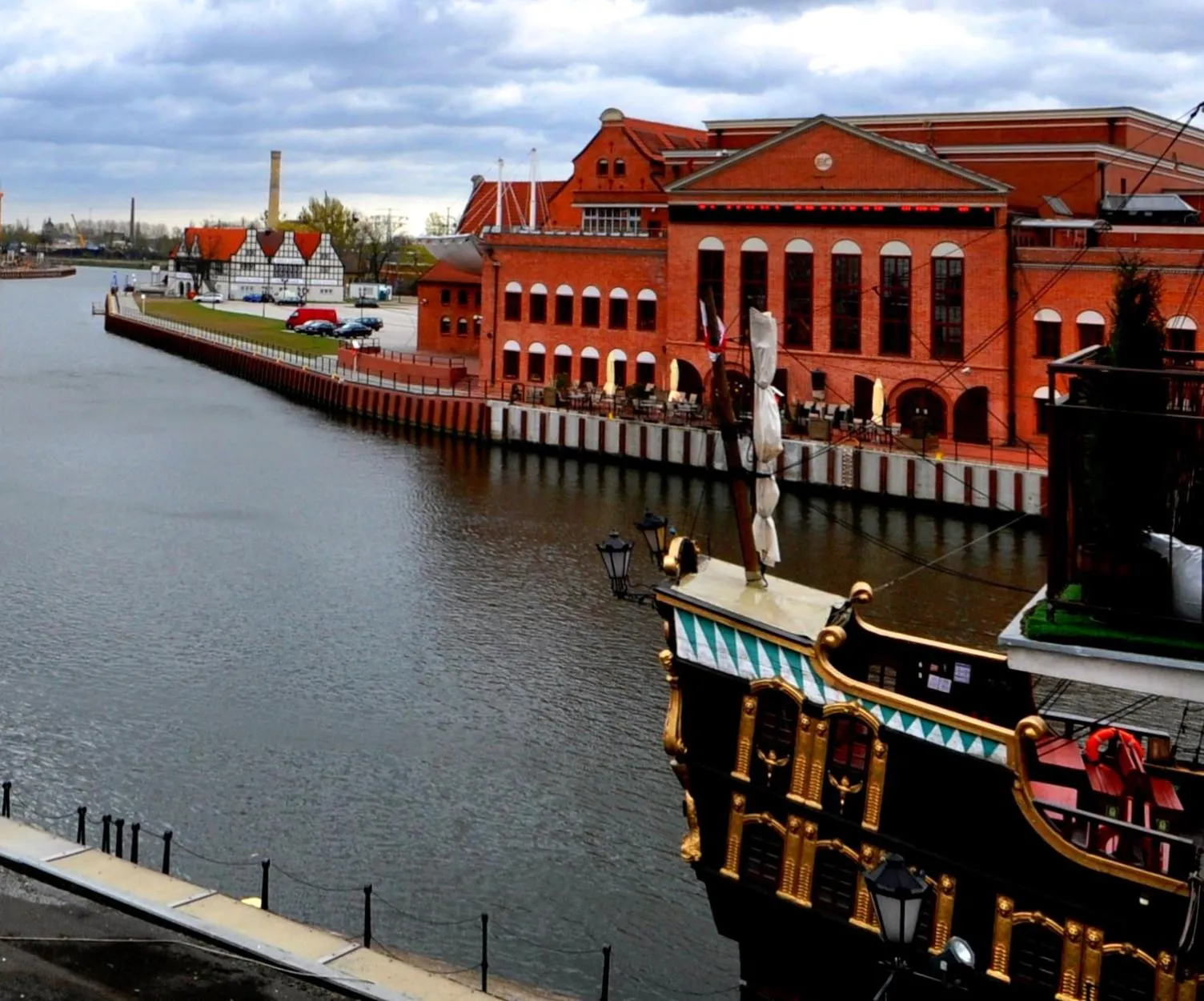 River view in Gdansk Old Town River View