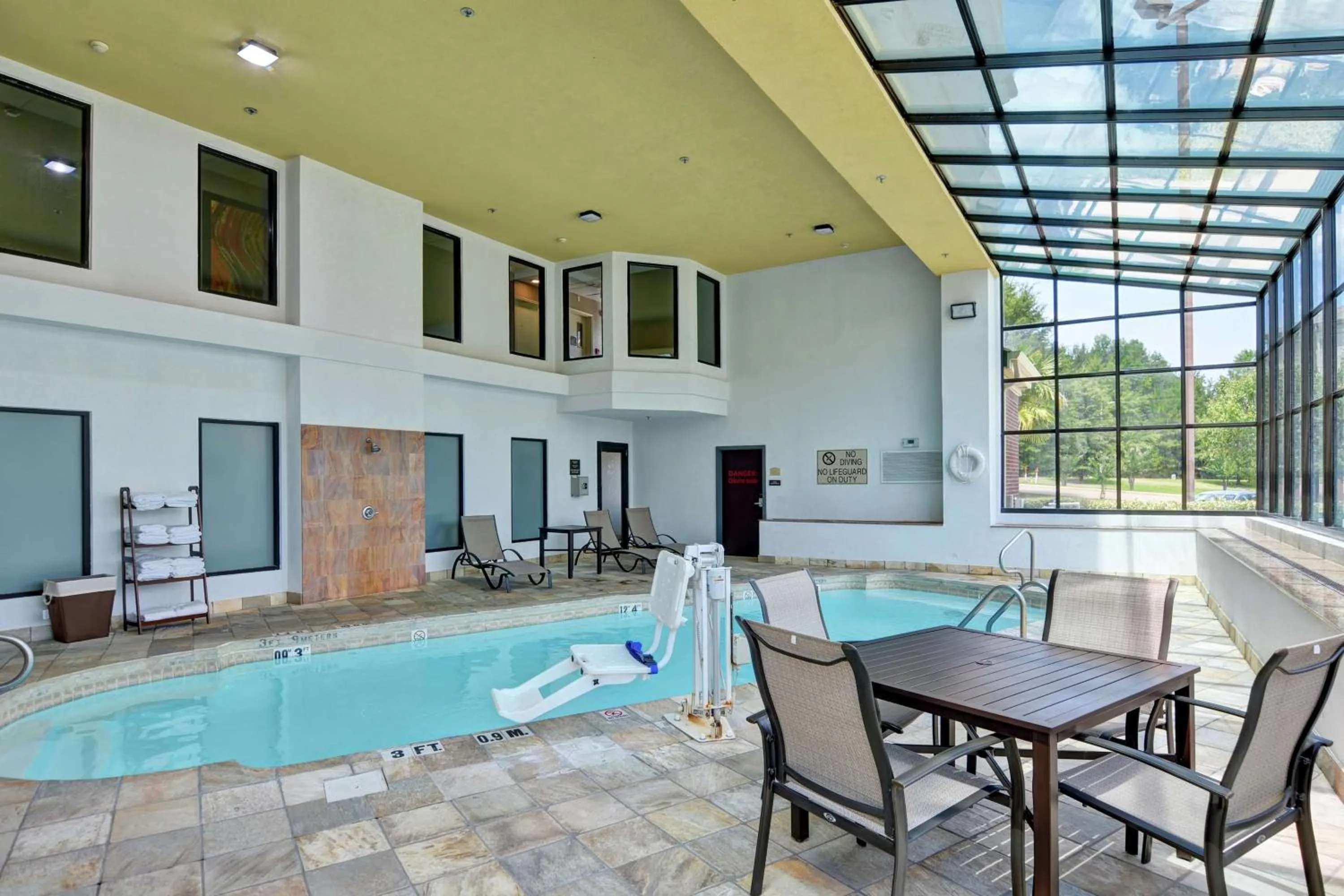 Pool view in DoubleTree by Hilton Hattiesburg, MS