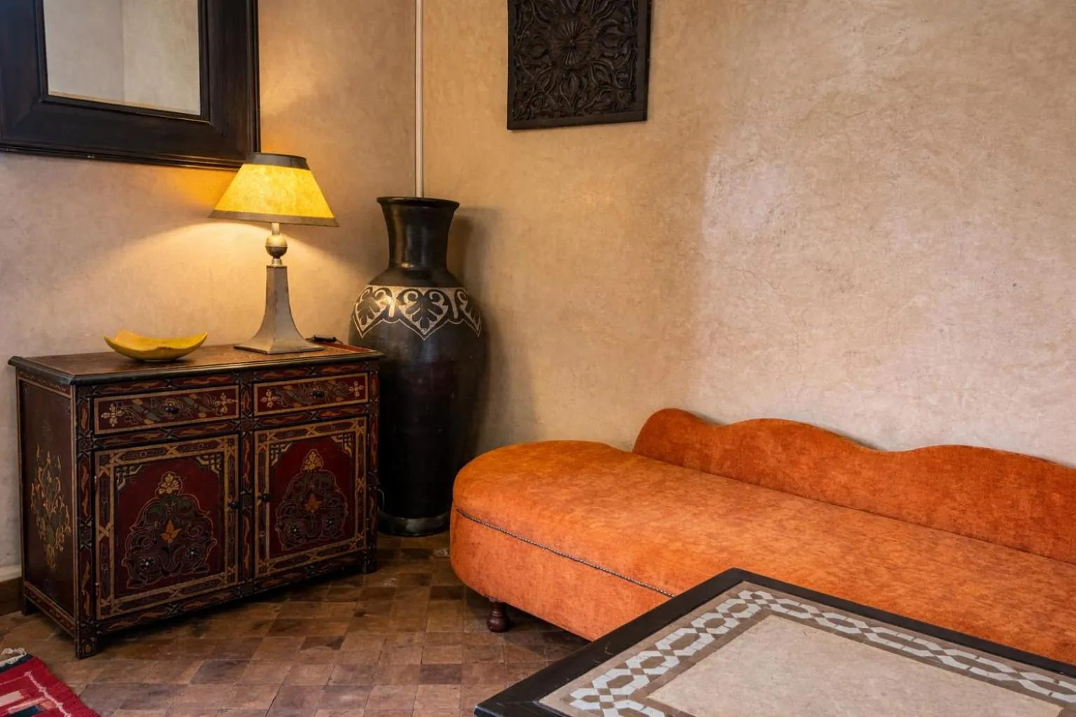 Seating area in Riad Lapis-lazuli