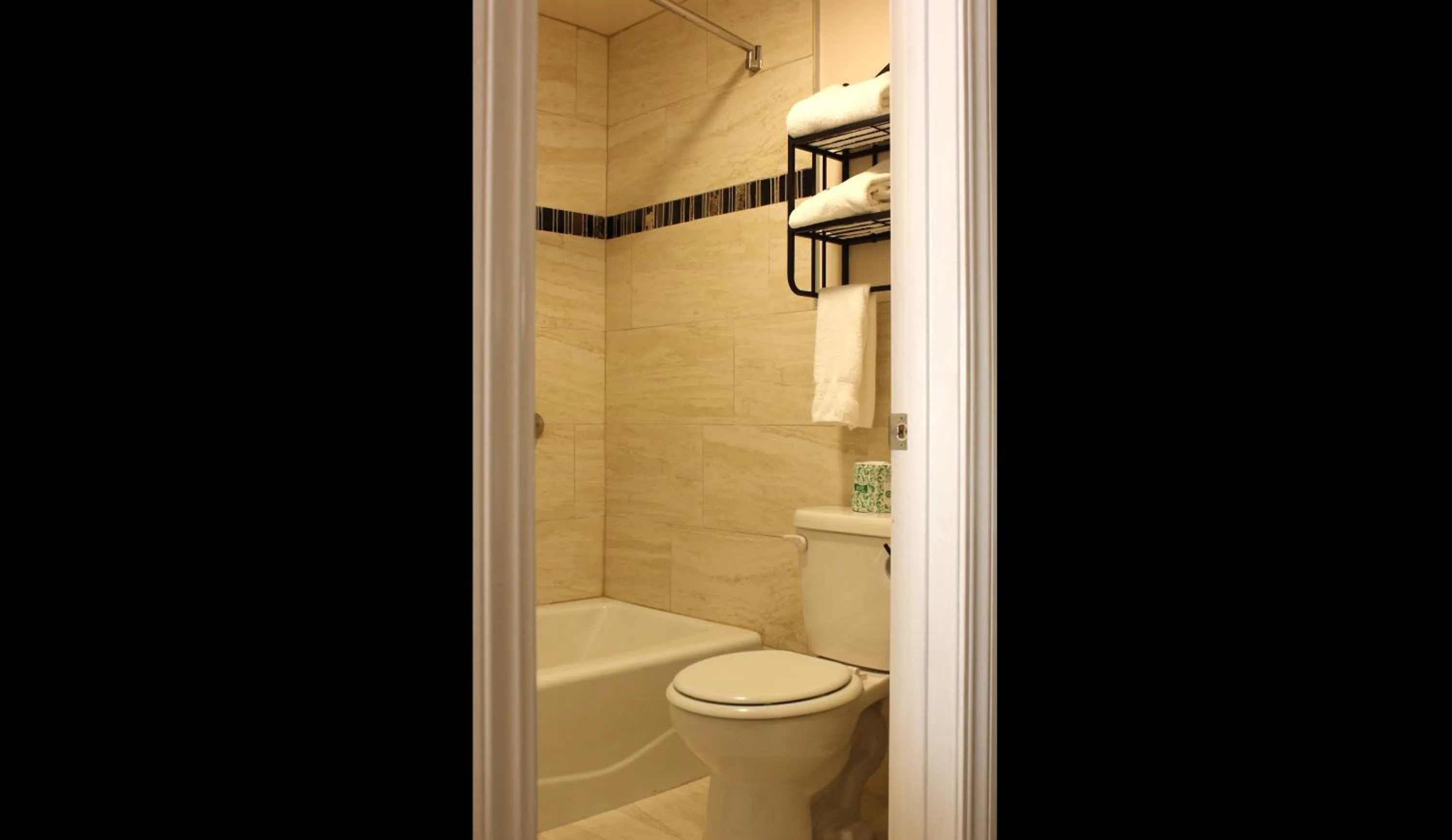 Bathroom in Lombard Plaza Motel