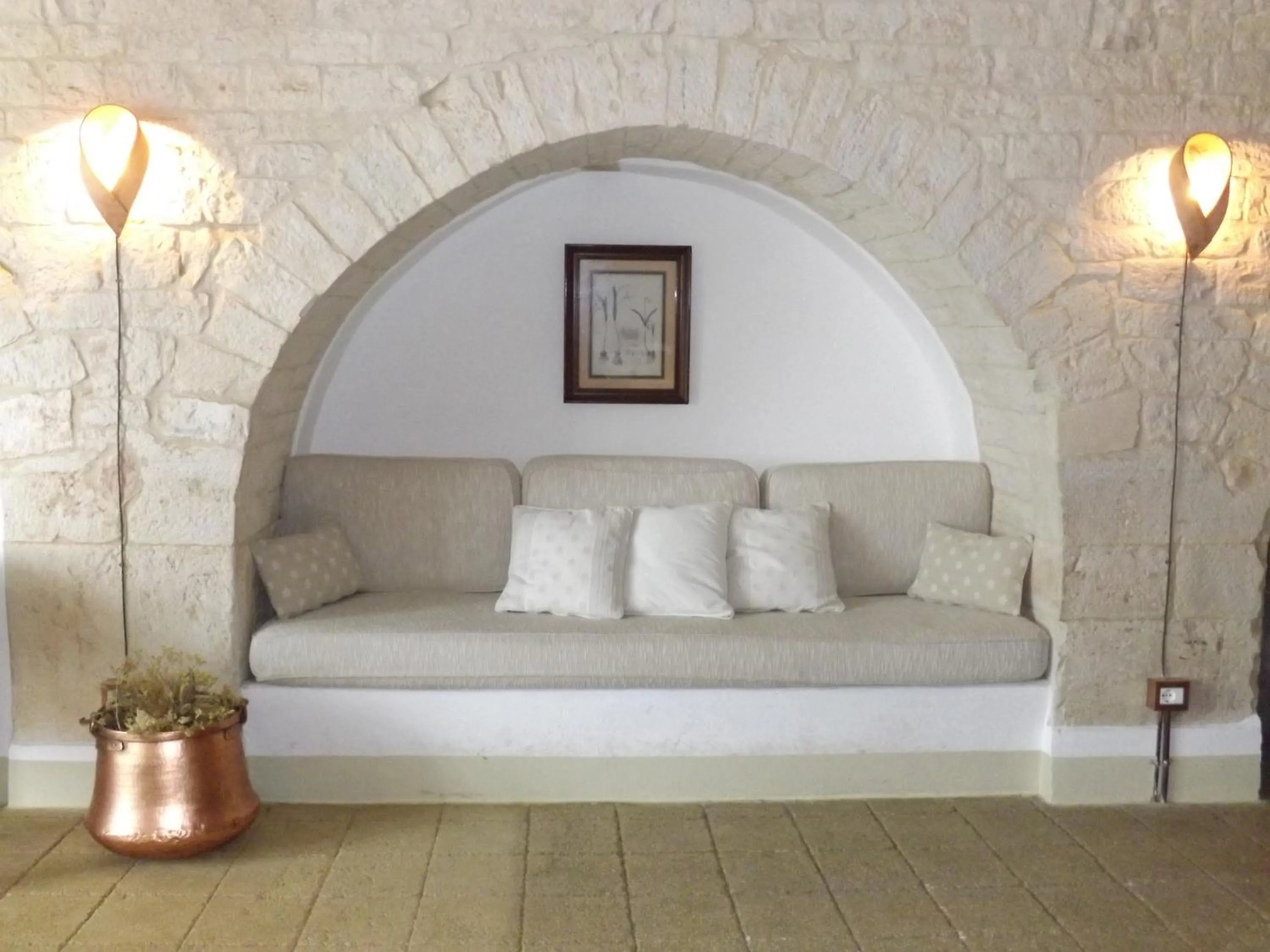 Bed in Masseria Colombo