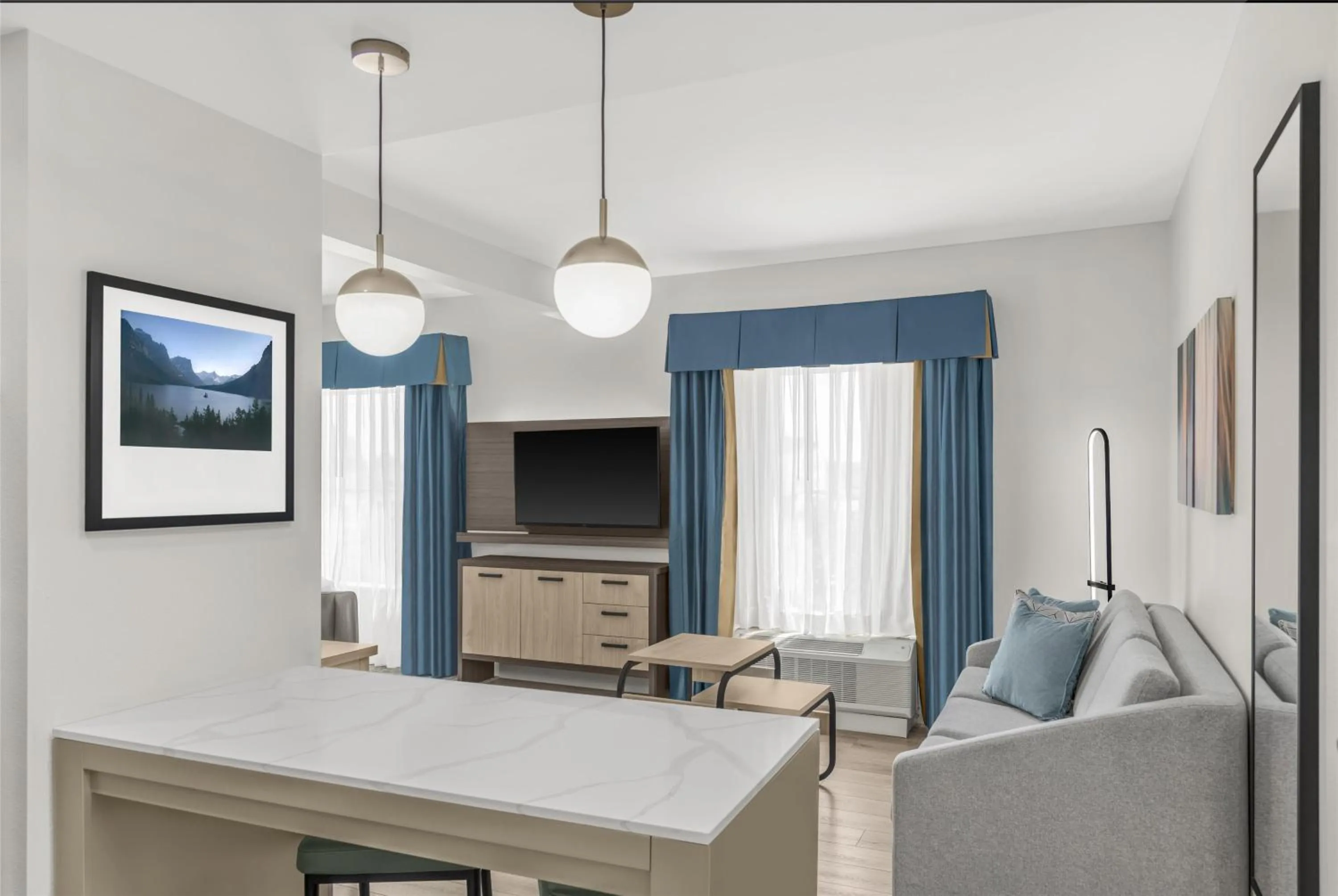 Living room in Homewood Suites by Hilton Fayetteville