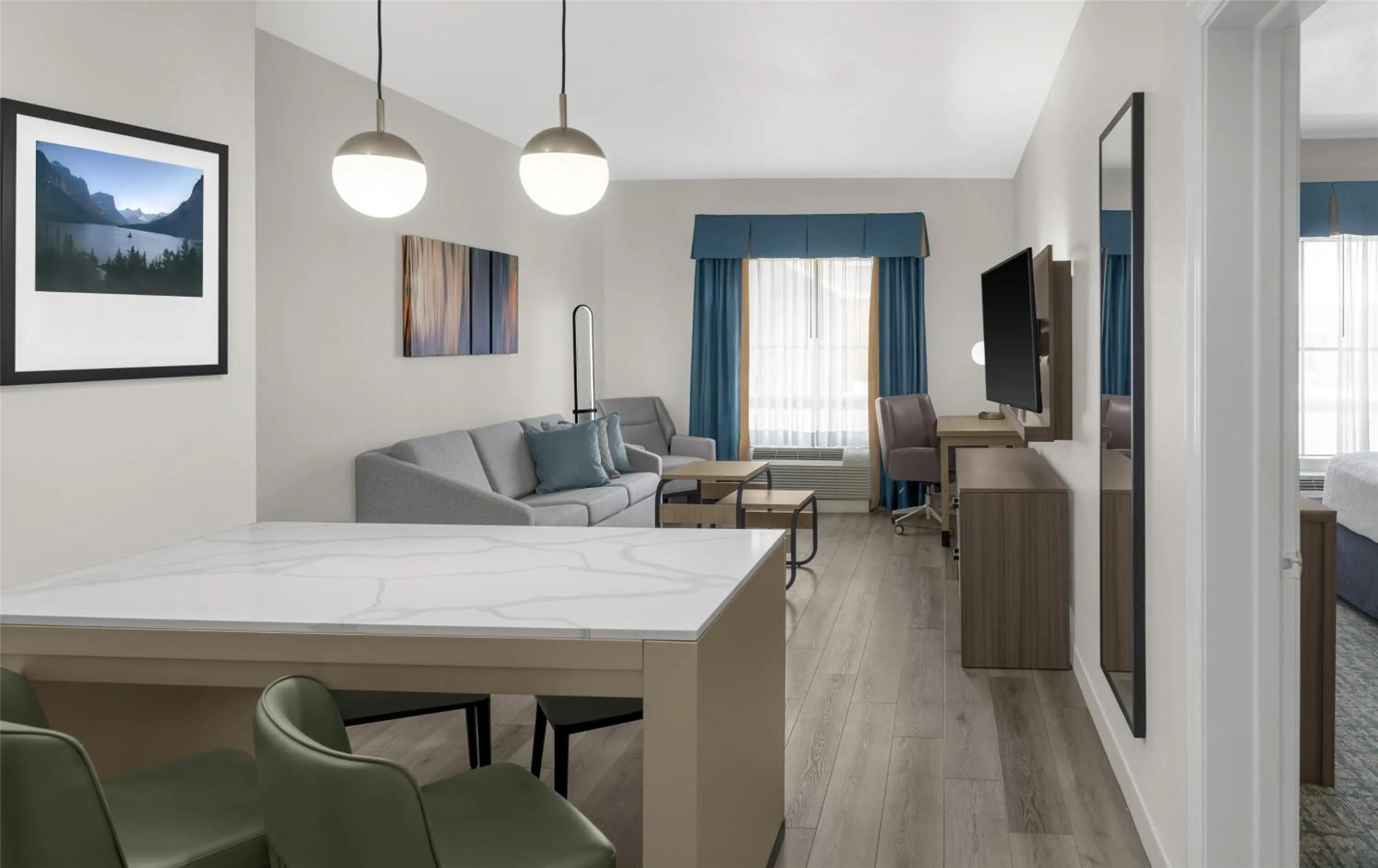 Living room in Homewood Suites by Hilton Fayetteville