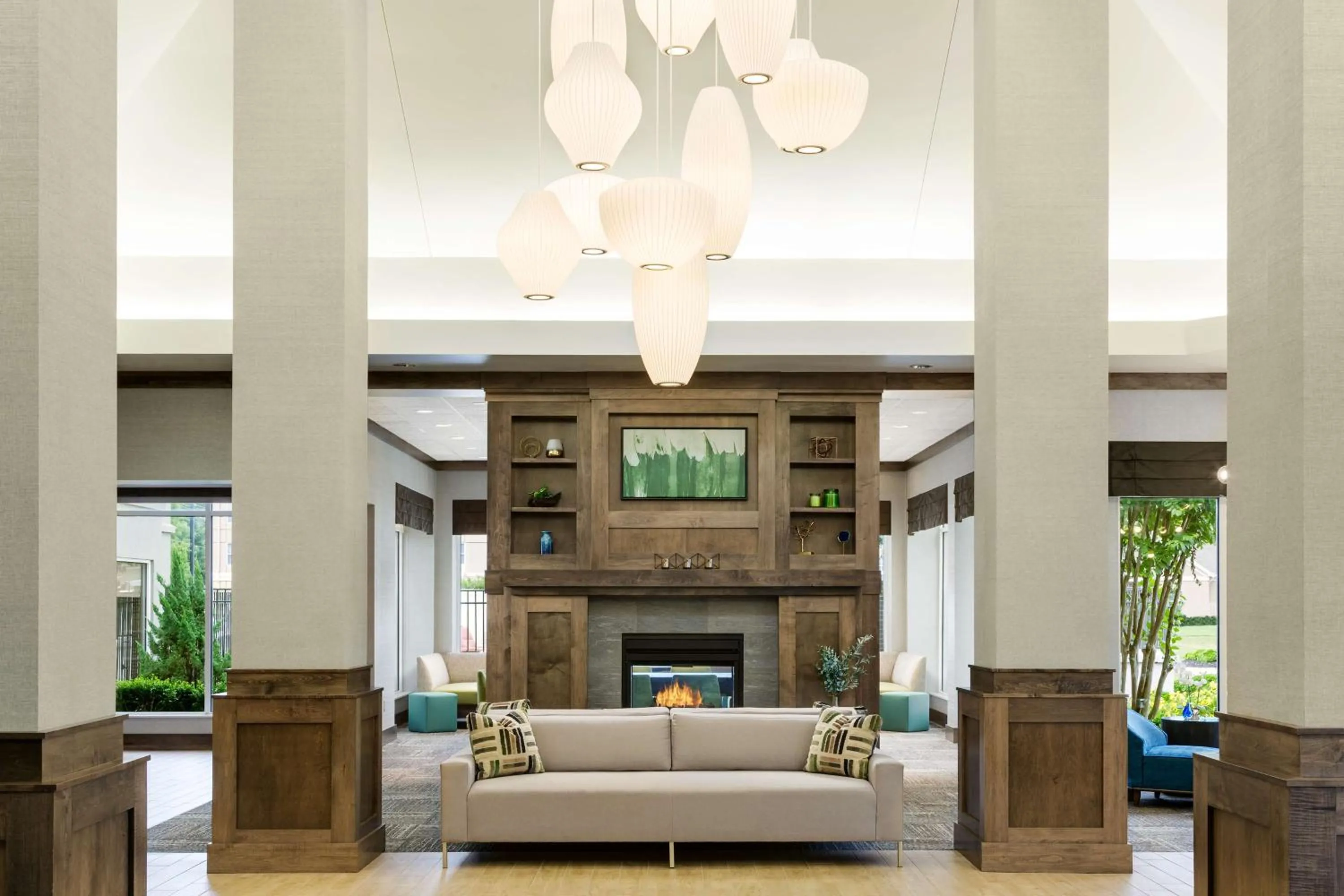 Lobby or reception in Hilton Garden Inn Greenville