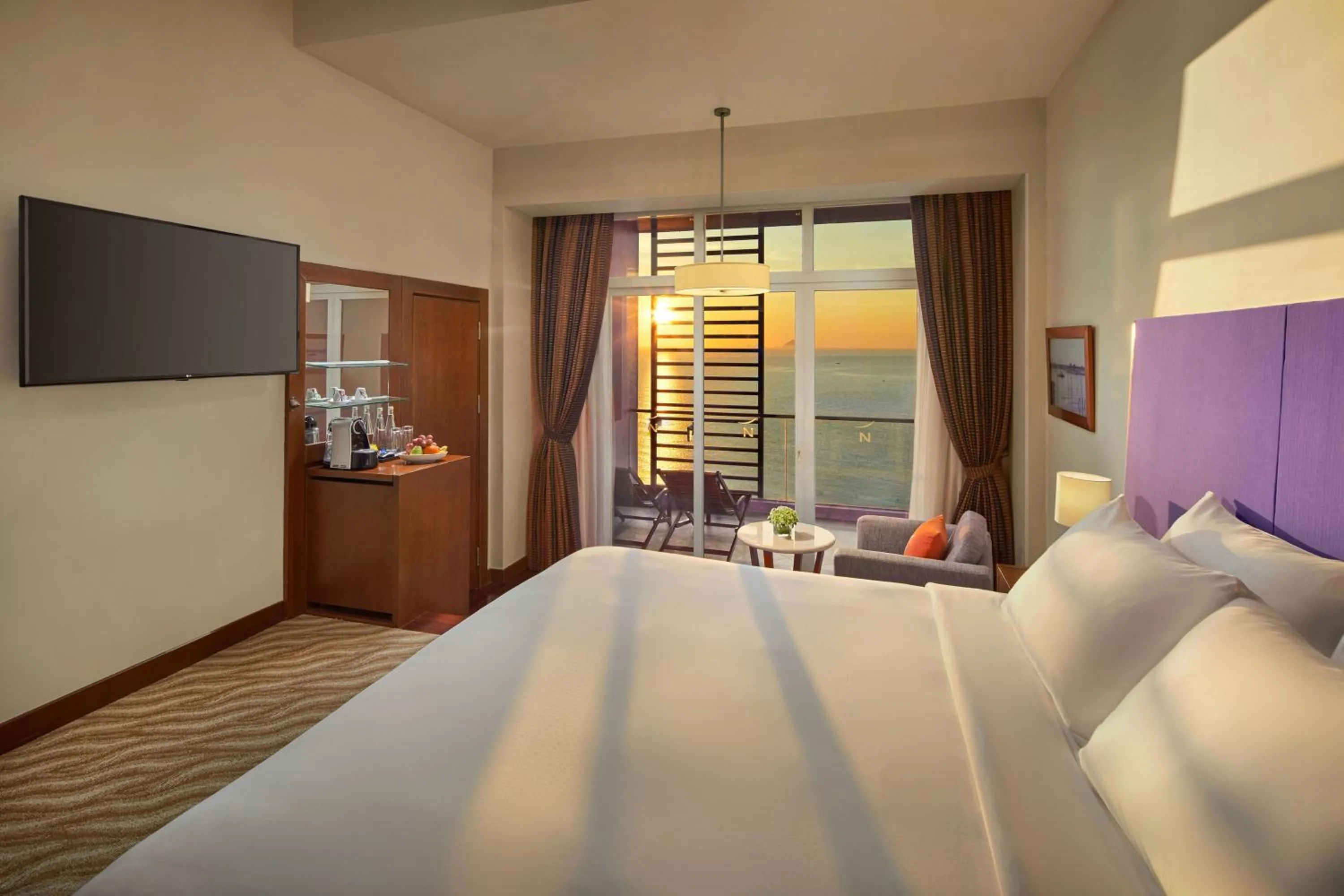 View (from property/room), Bed in Novotel Nha Trang