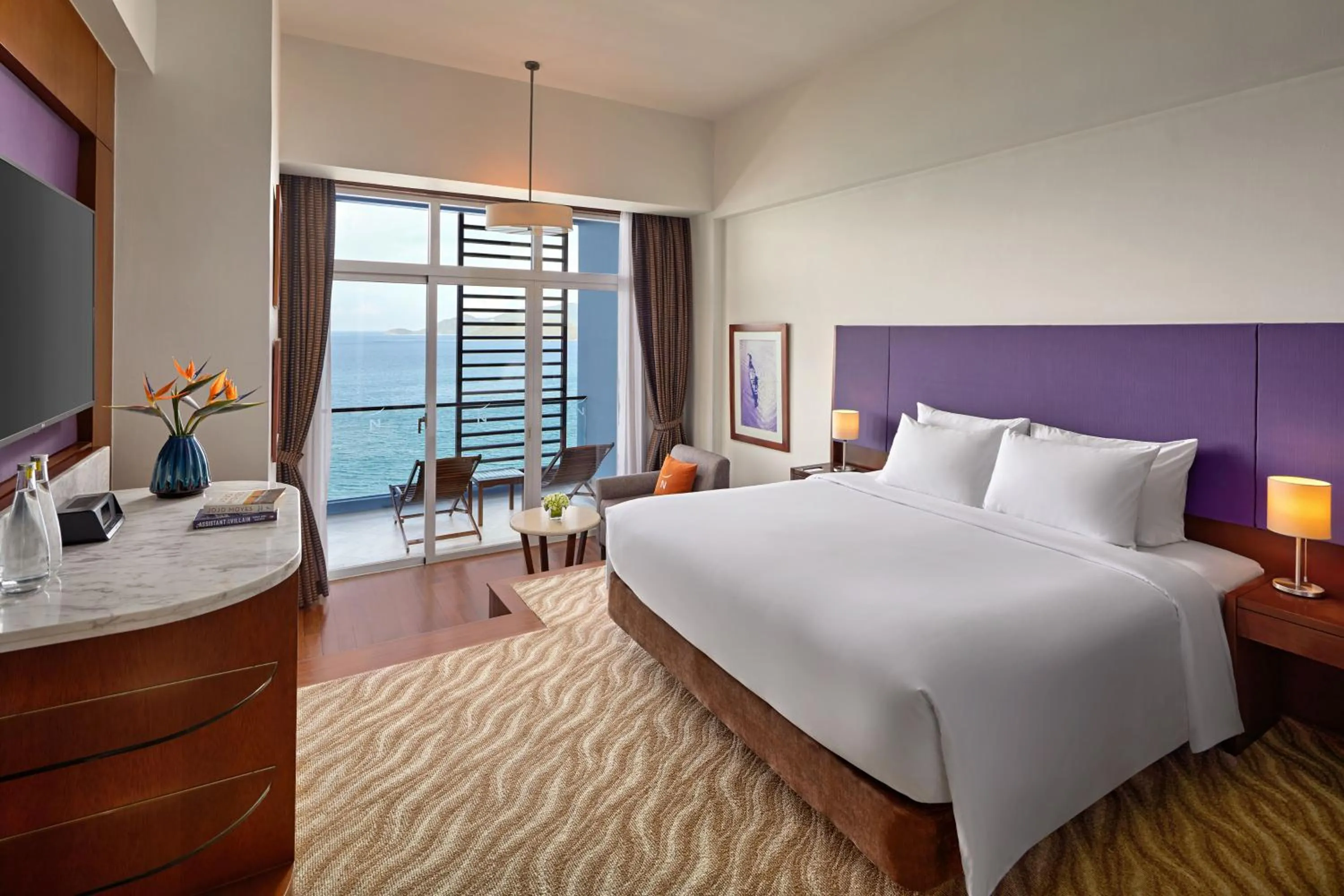 View (from property/room), Bed in Novotel Nha Trang