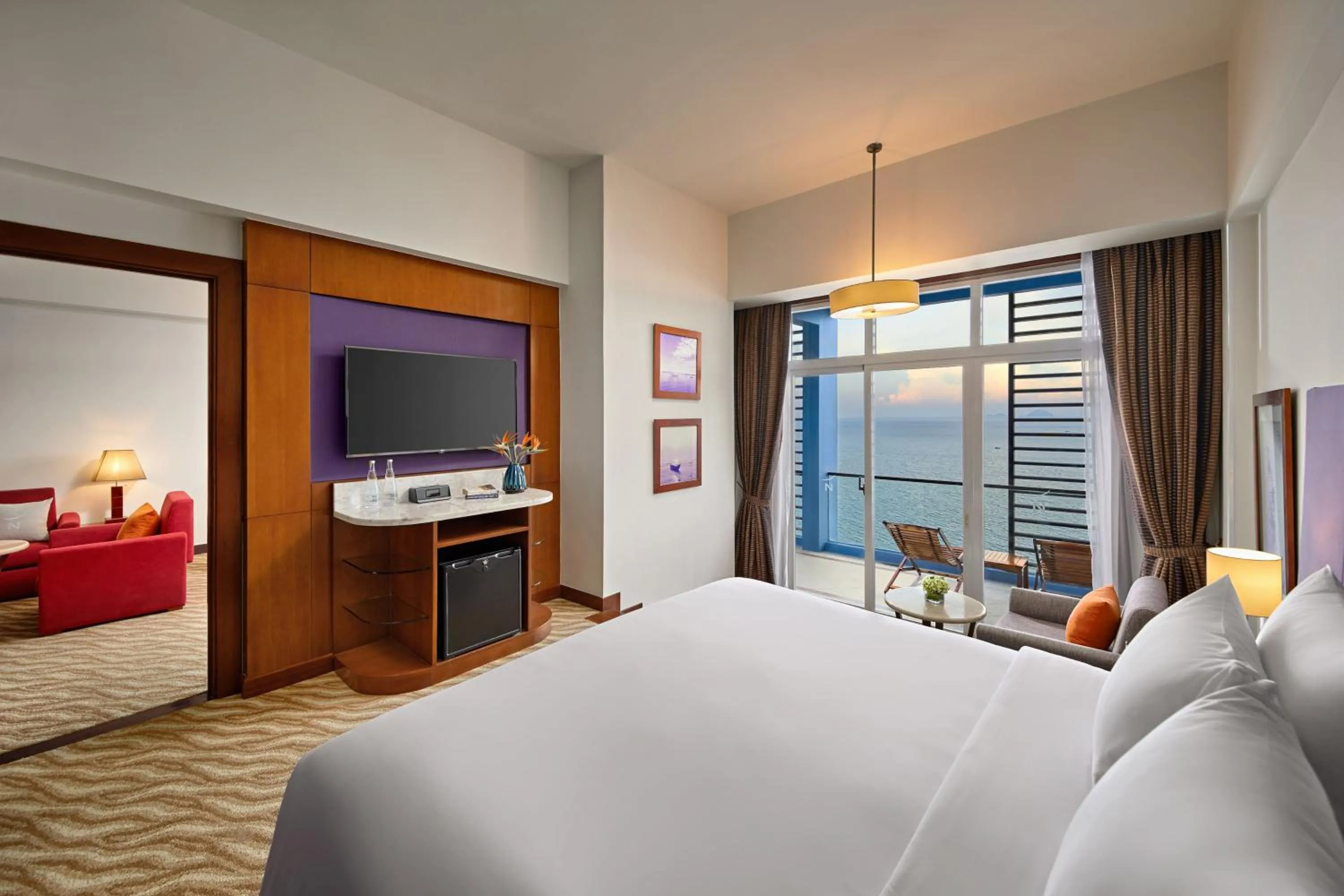 View (from property/room), Bed in Novotel Nha Trang