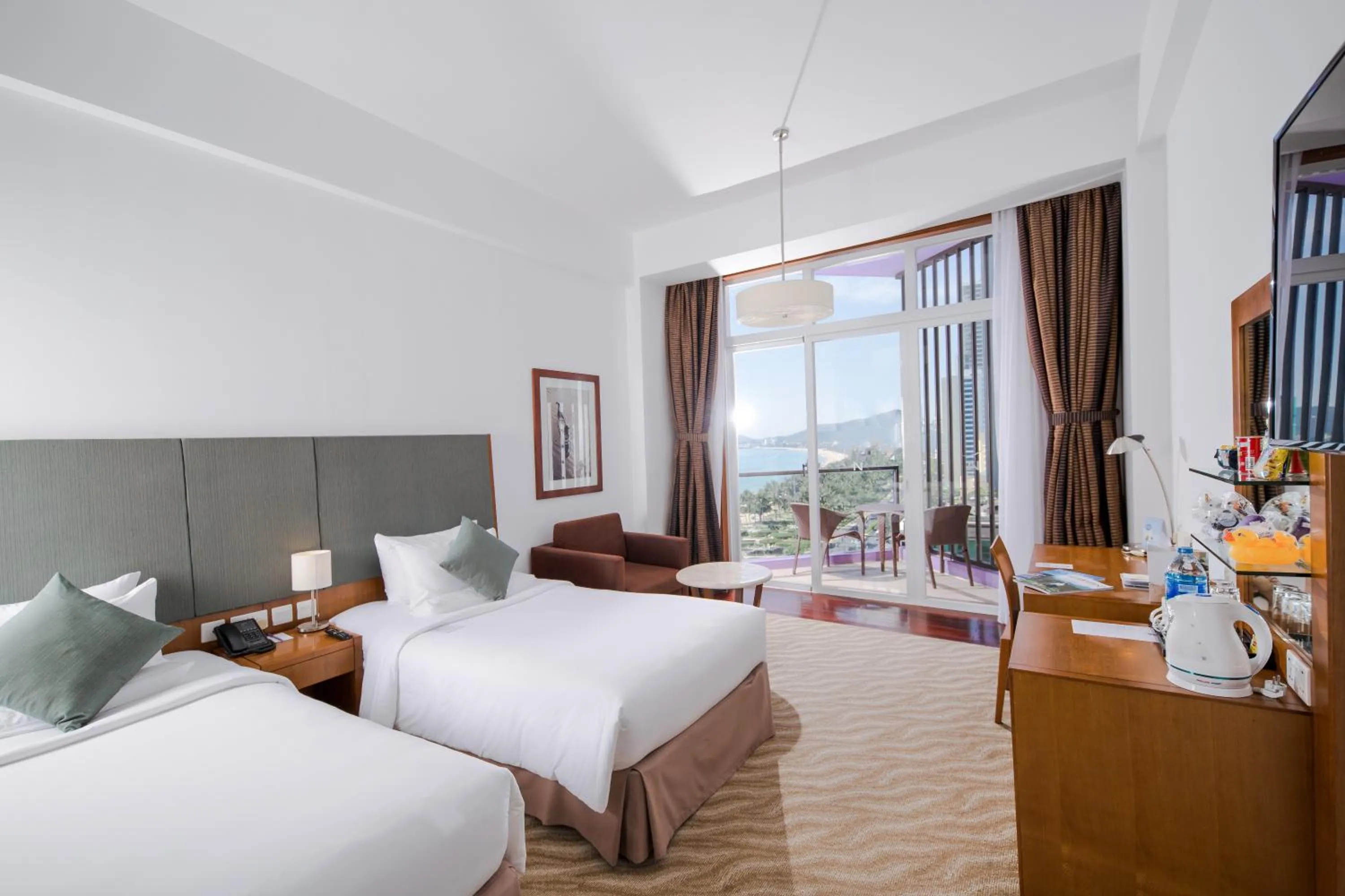 View (from property/room), Bed in Novotel Nha Trang