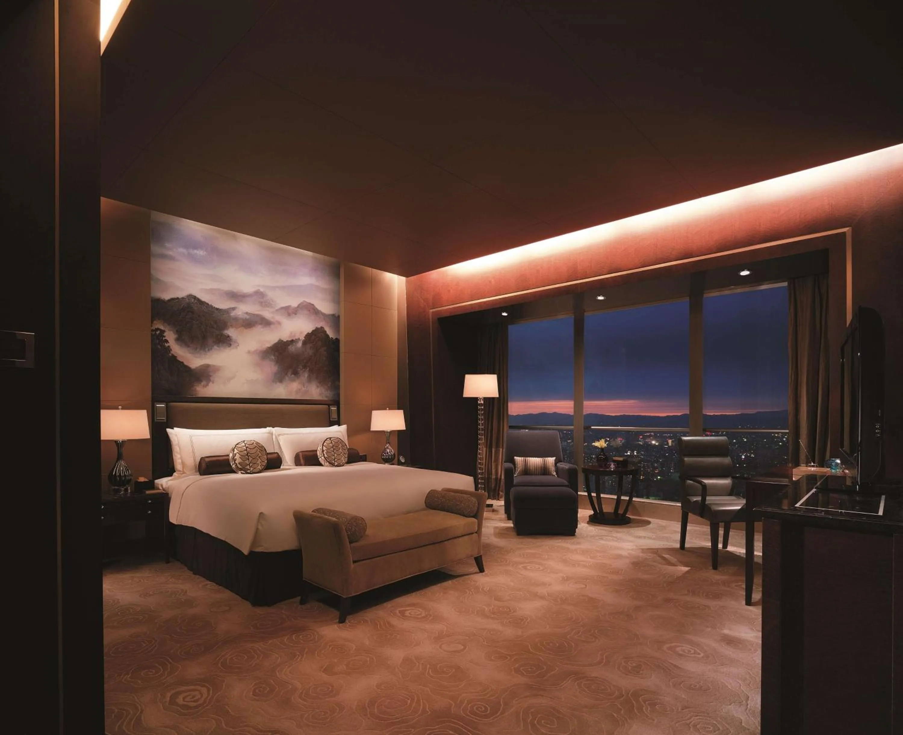 Photo of the whole room, Bed in China World Summit Wing, Beijing