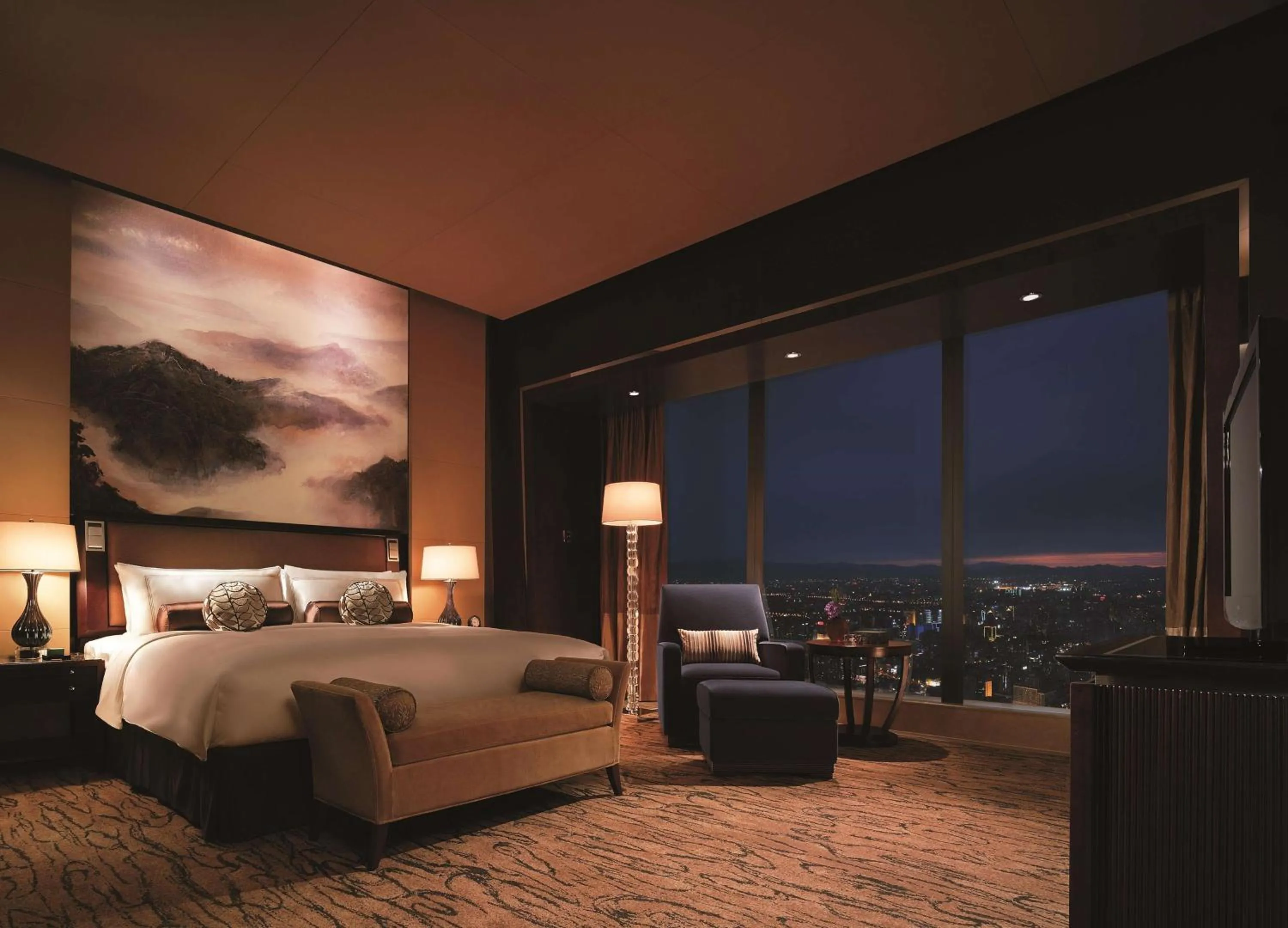 Photo of the whole room, Bed in China World Summit Wing, Beijing