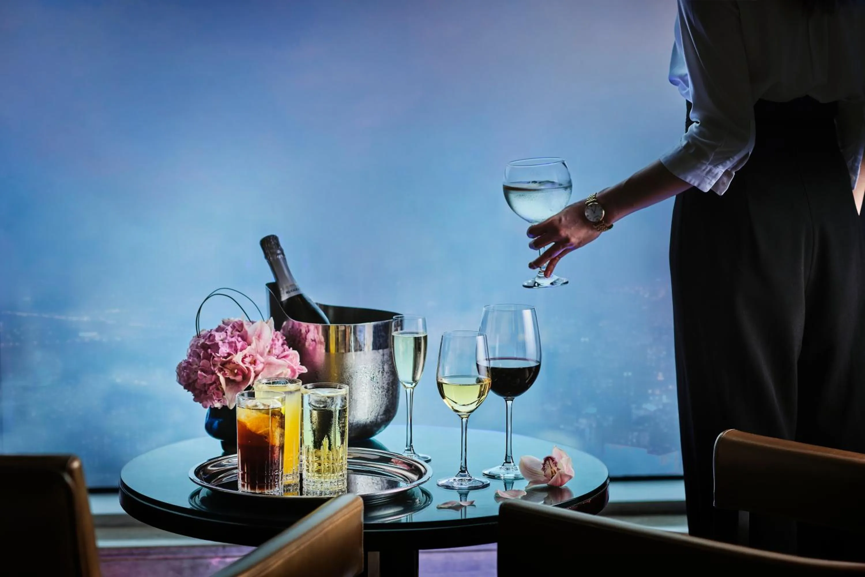 Food and drinks in China World Summit Wing, Beijing