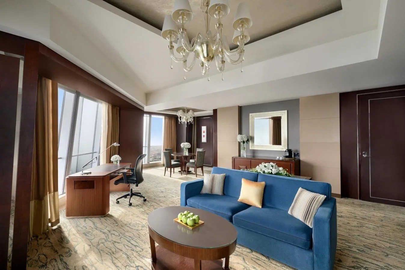 Seating area in China World Summit Wing, Beijing