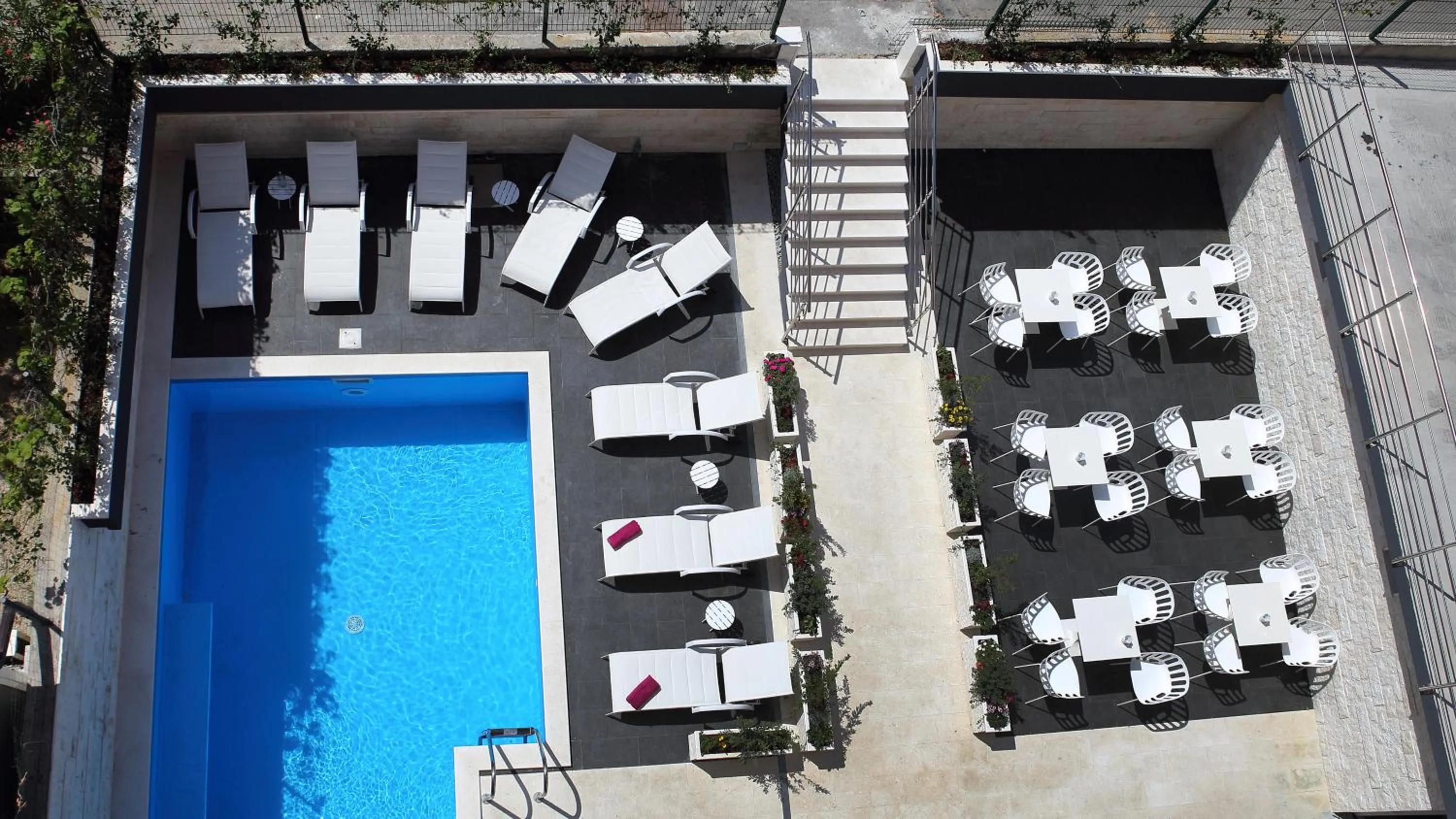 Bird's eye view in Villa M