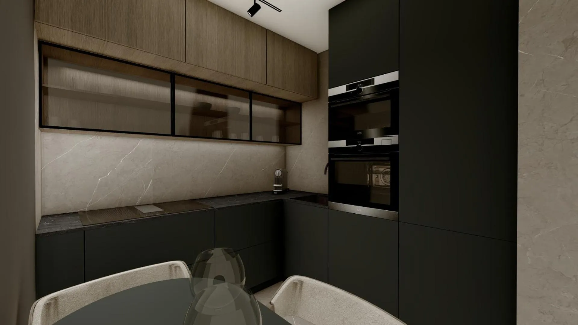 Kitchen or kitchenette in Villa M