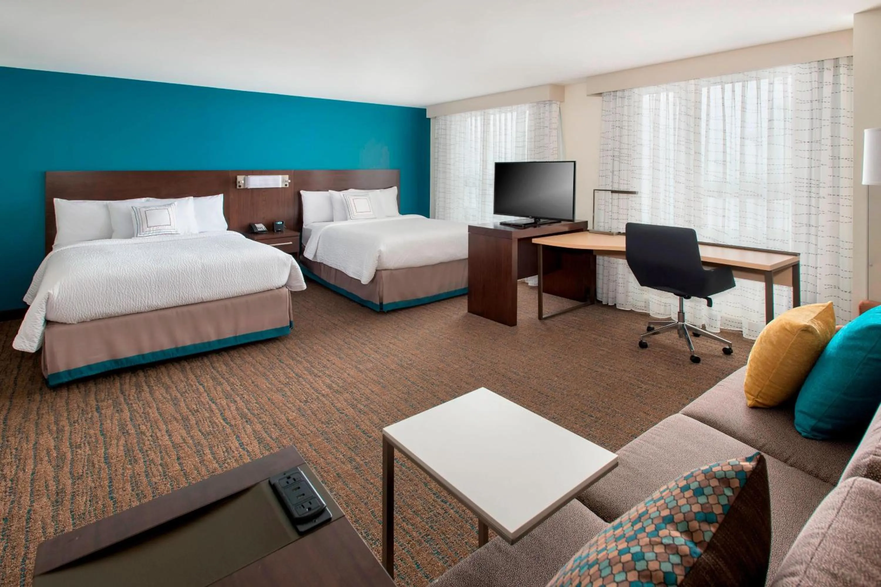 Photo of the whole room, Bed in Residence Inn by Marriott Boston Bridgewater