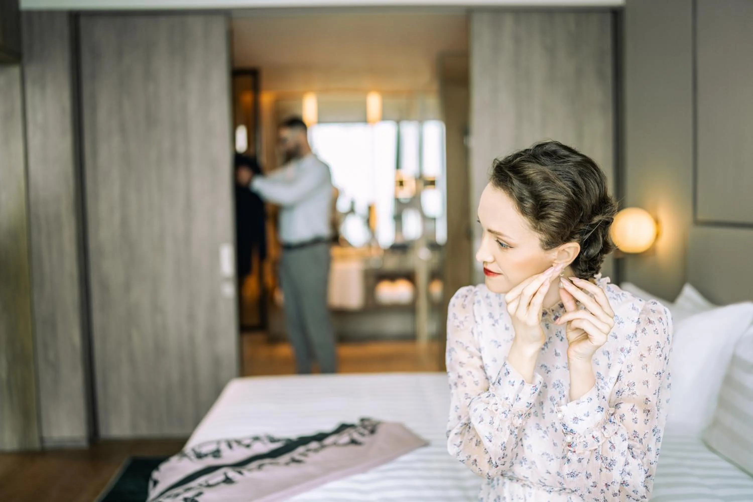 Bedroom, Bed in Fraser Suites Hanoi