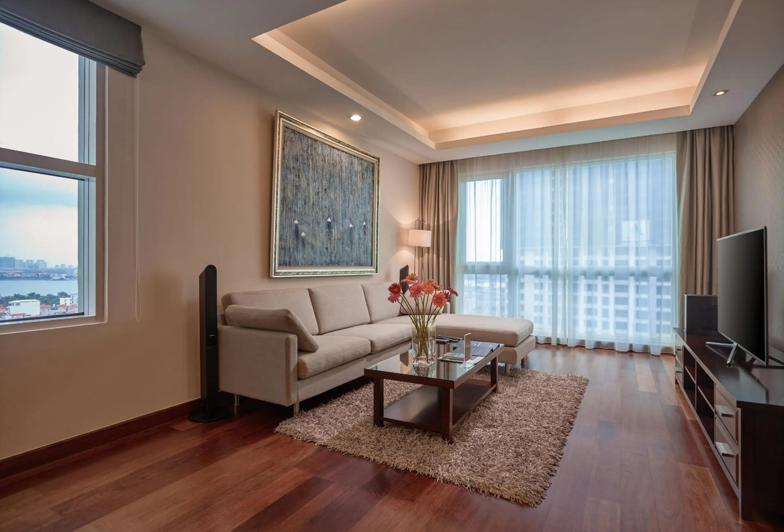 Living room in Fraser Suites Hanoi