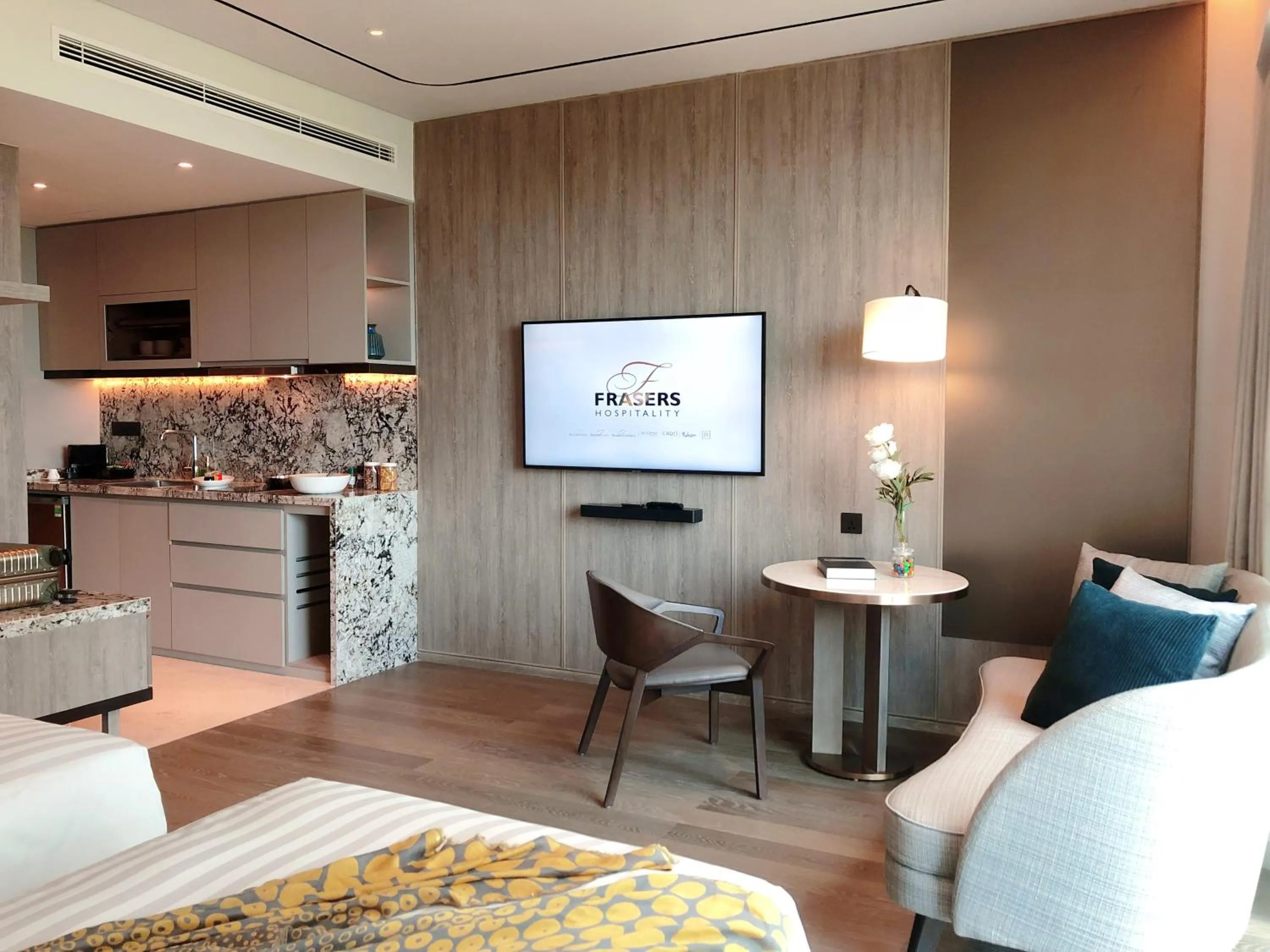 Bed in Fraser Suites Hanoi