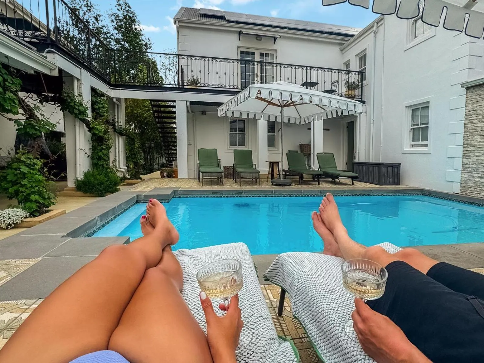 Pool view in Le Petit Paris