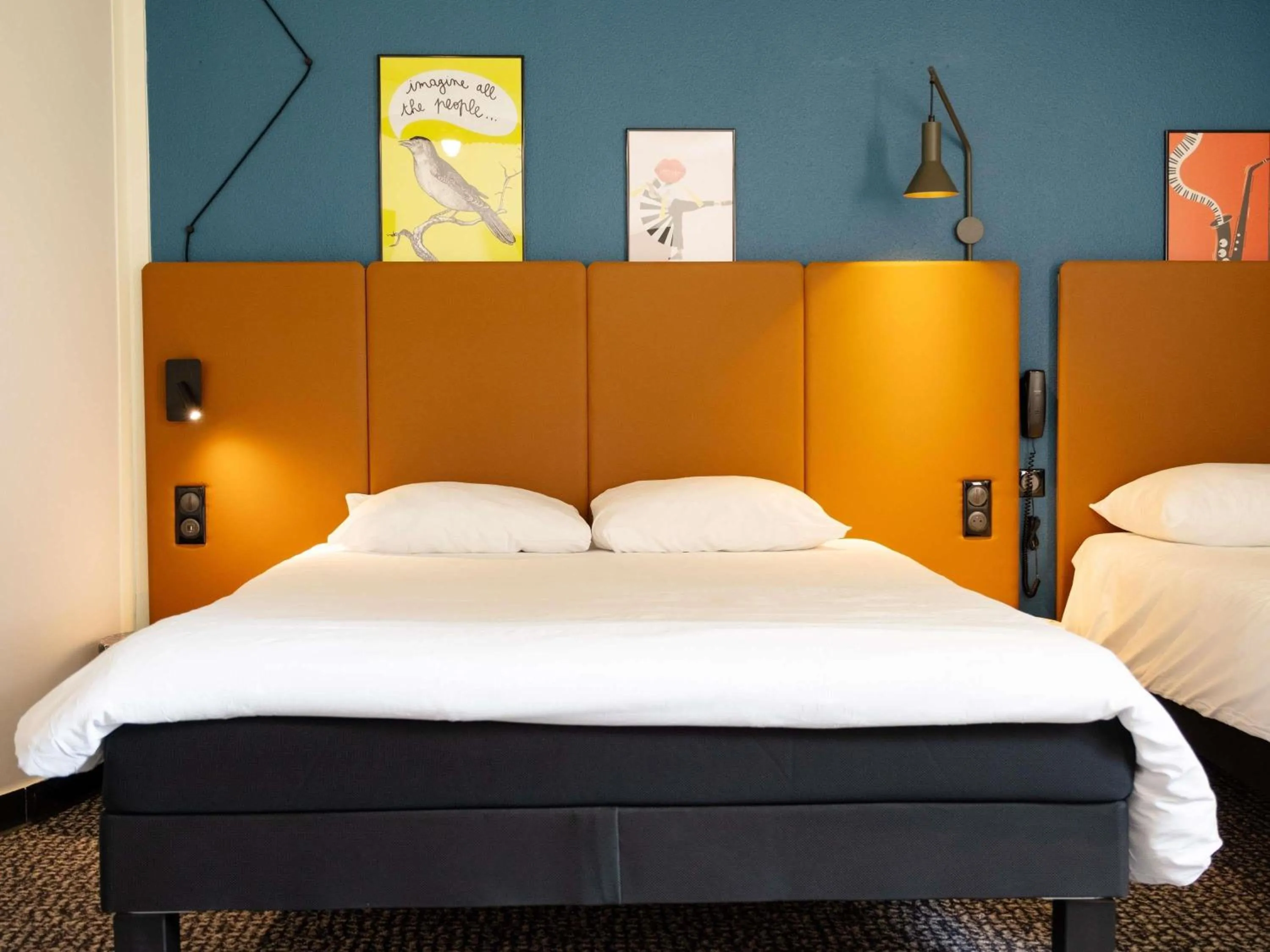 Bedroom, Bed in Ibis Avranches Baie du Mont-Saint-Michel