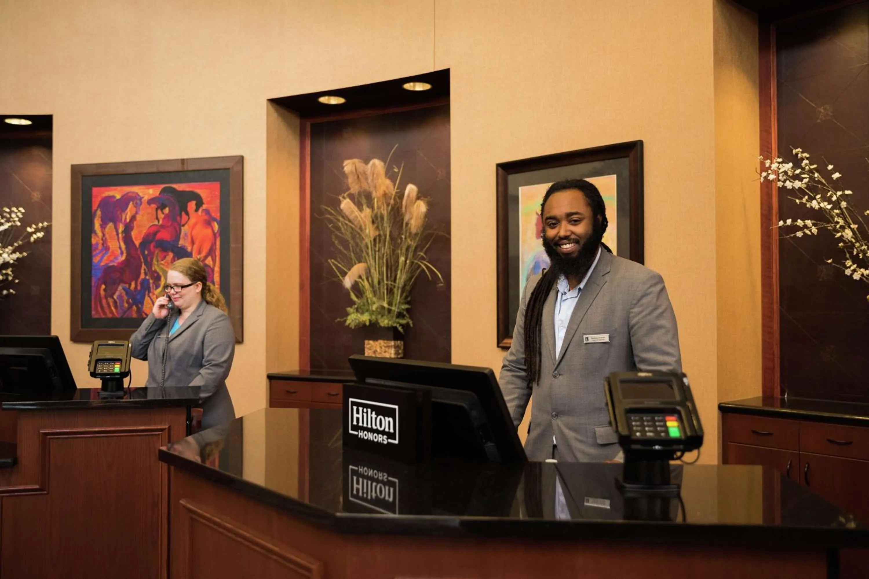 Lobby or reception in Embassy Suites by Hilton Minneapolis North